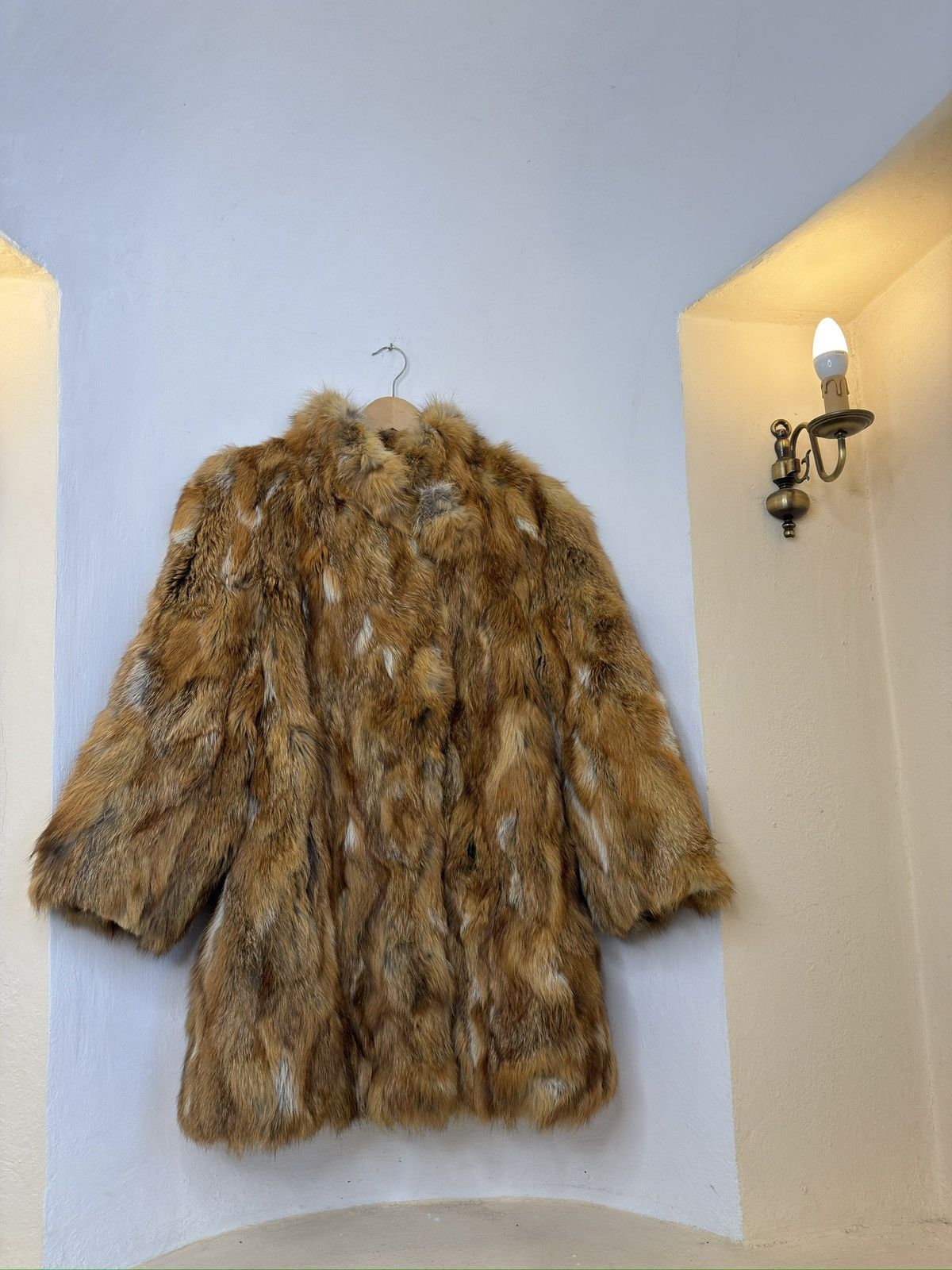 Jean Paul Gaultier Rare Archive 90s JPG Classique Patchwork Fox Fur Coat Size M / US 6-8 / IT 42-44 - 2 Thumbnail