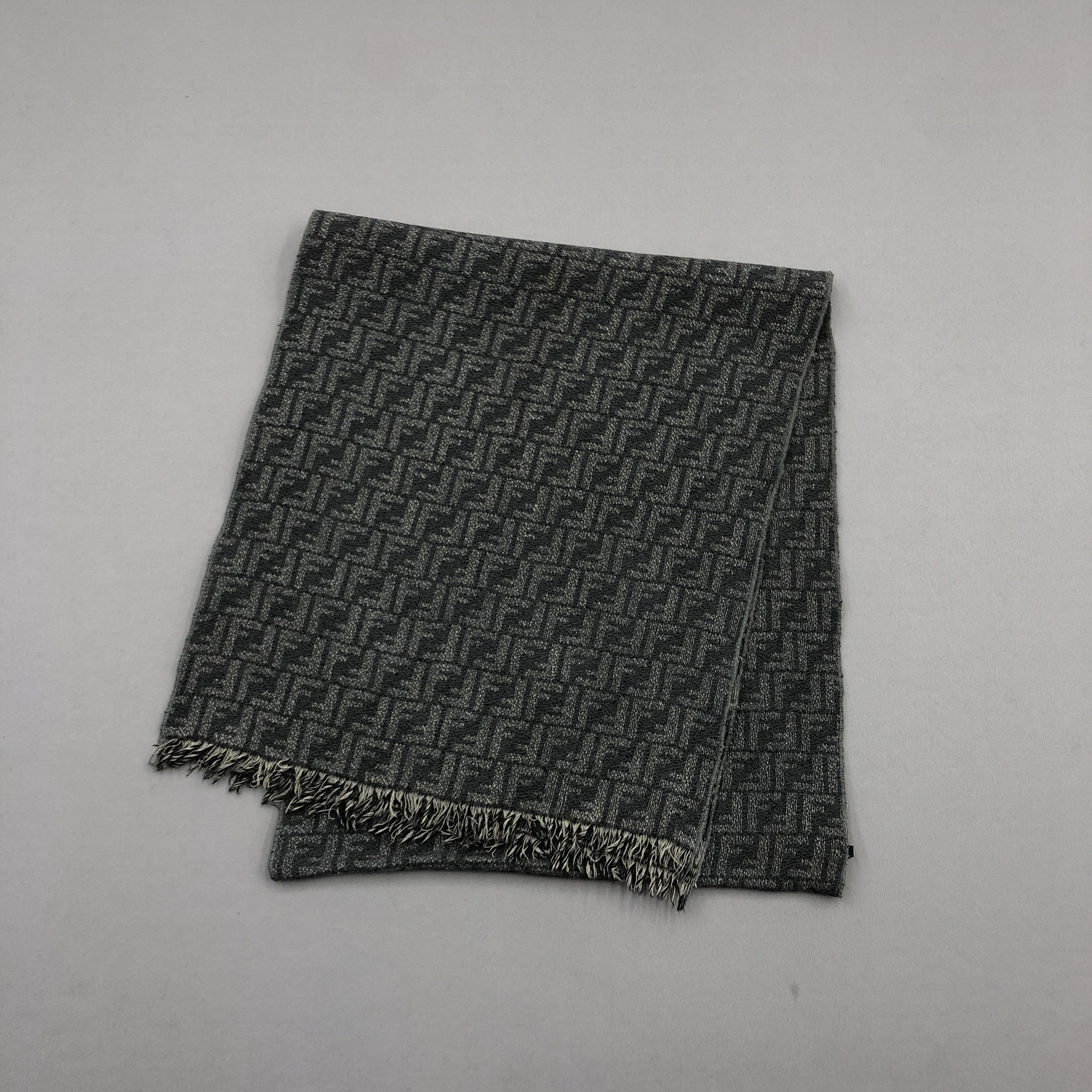 Fendi Vintage Y2K Fendi Scarf Muffler FF Roma Monogram Wool Scarve Size ONE SIZE - 3 Thumbnail