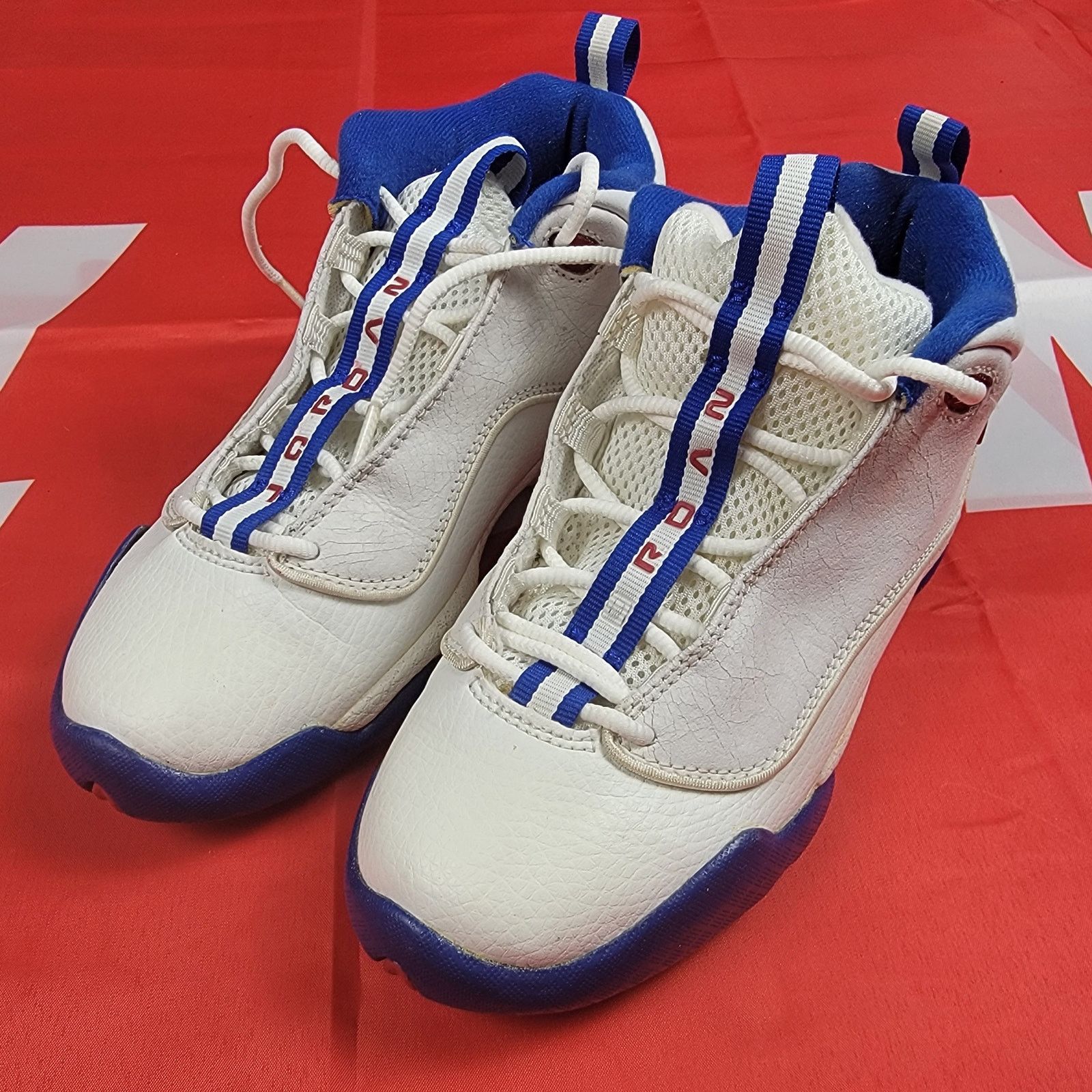 Jordan Brand Jordan Jumpman Quick 'White Sport Royal' (GS) Sz 4Y 308294 Size US 5.5 / IT 35.5 - 2 Thumbnail