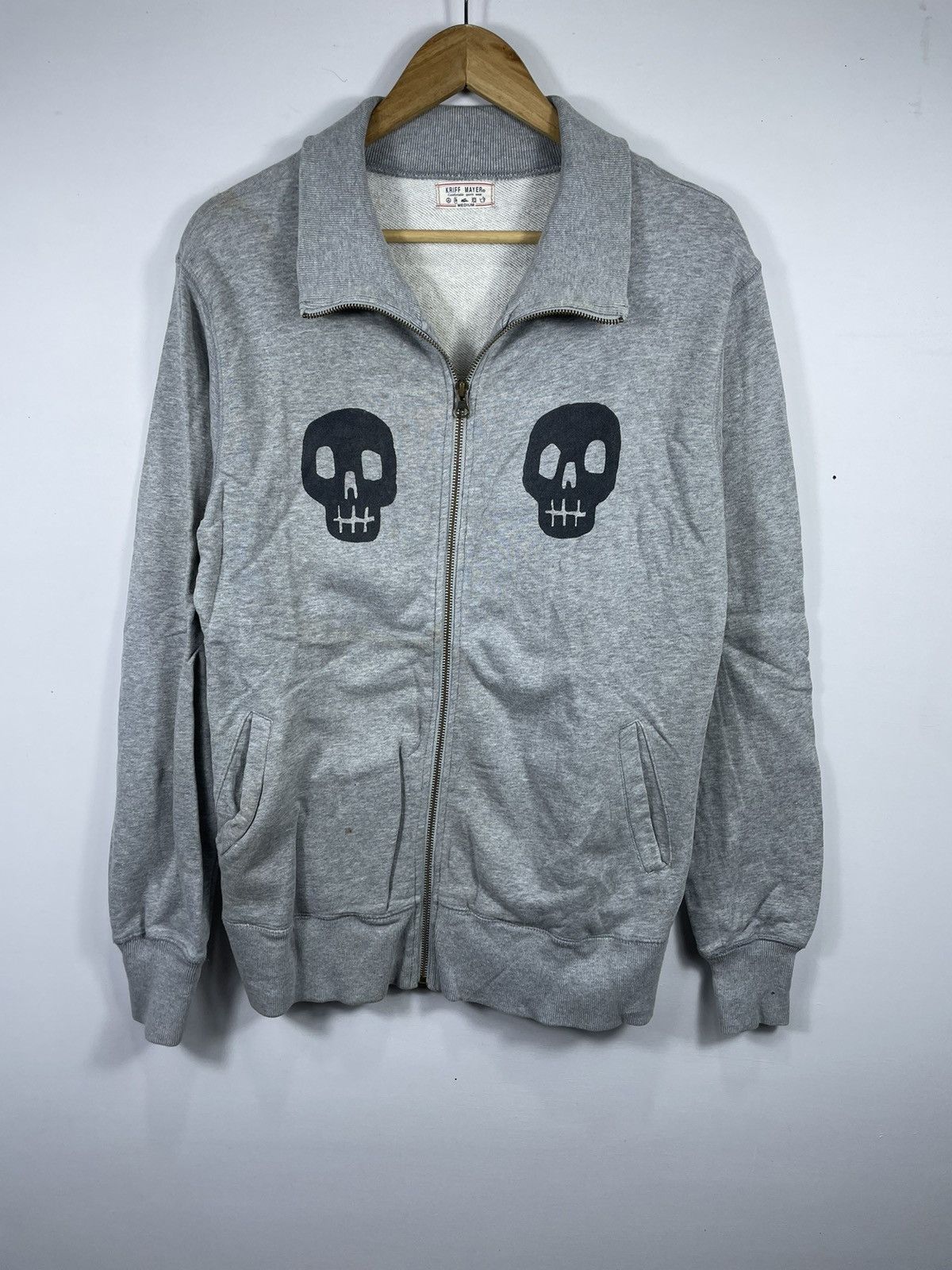 Hysteric Glamour Destroy All Monsters Patchwork Logo Zip Hoodie