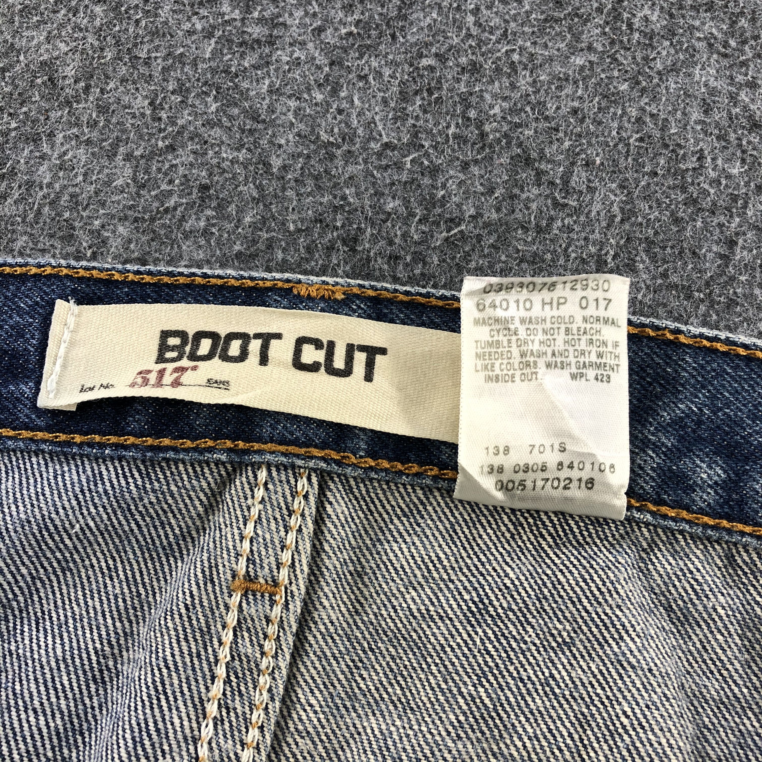 Levi's Vintage 90s Stone Wash Levis 517 Flare Jeans-J1237 Size US 39 - 11 Thumbnail