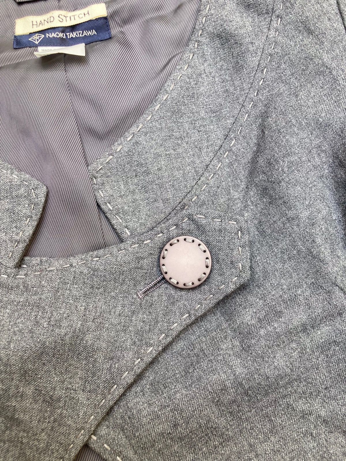 Issey Miyake Rare! NAOKI TAKIZAWA Avant-Garde Asymmetric Blazer Size M / US 6-8 / IT 42-44 - 10 Thumbnail