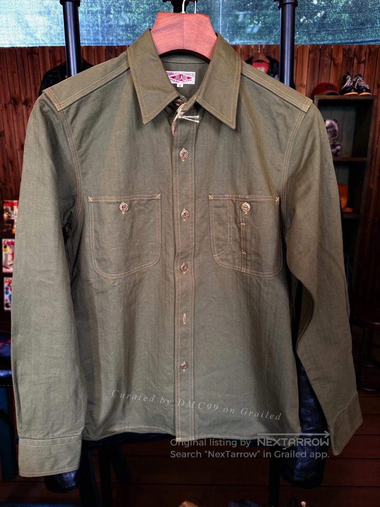 Jelado JELADO Military Green Work Shirt. Size US S / EU 44-46 / 1 - 1 Thumbnail