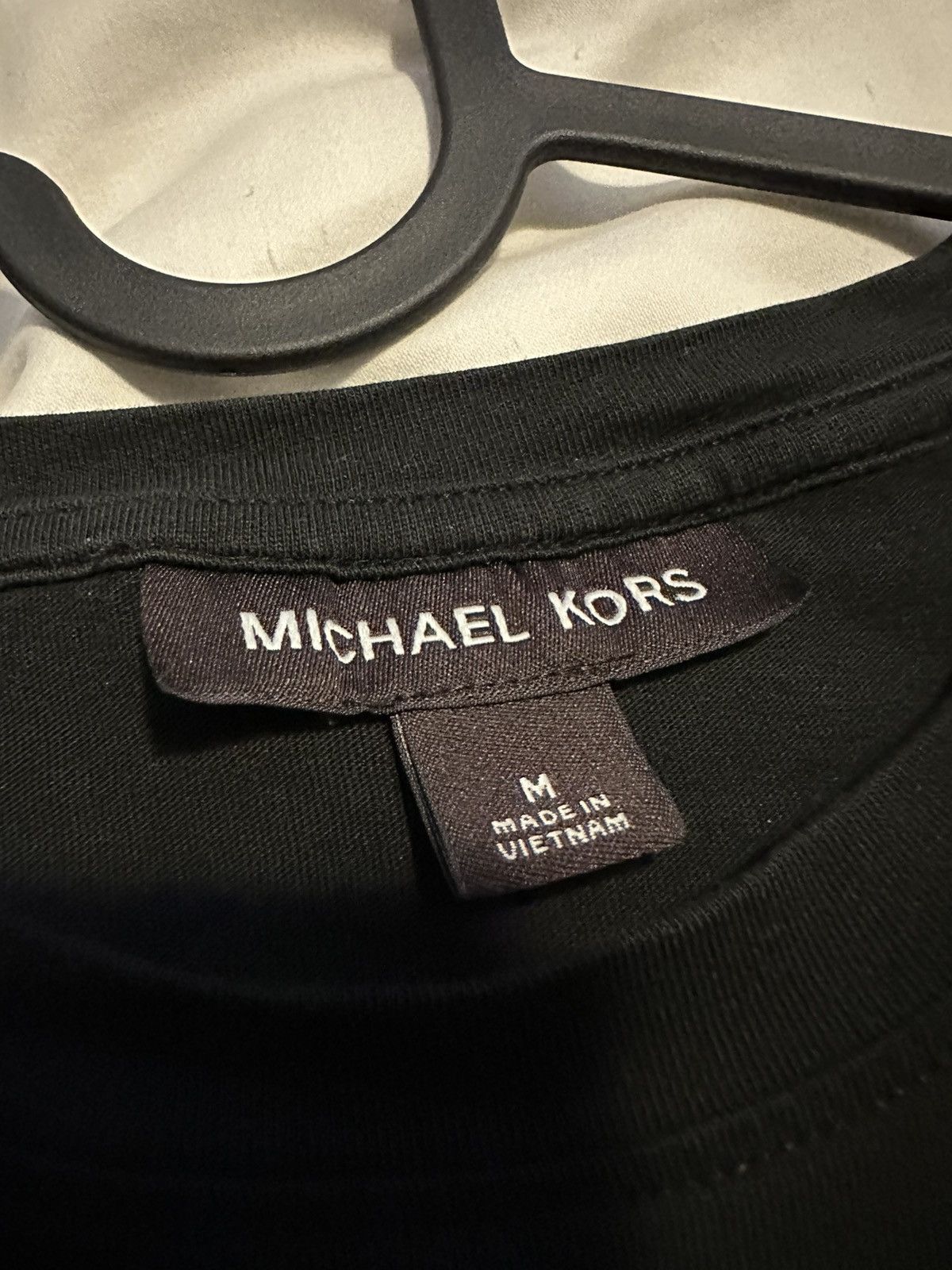 Michael Kors Michael Kors Long Sleeve Black/Gray Shirt Size US M / EU 48-50 / 2 - 2 Thumbnail