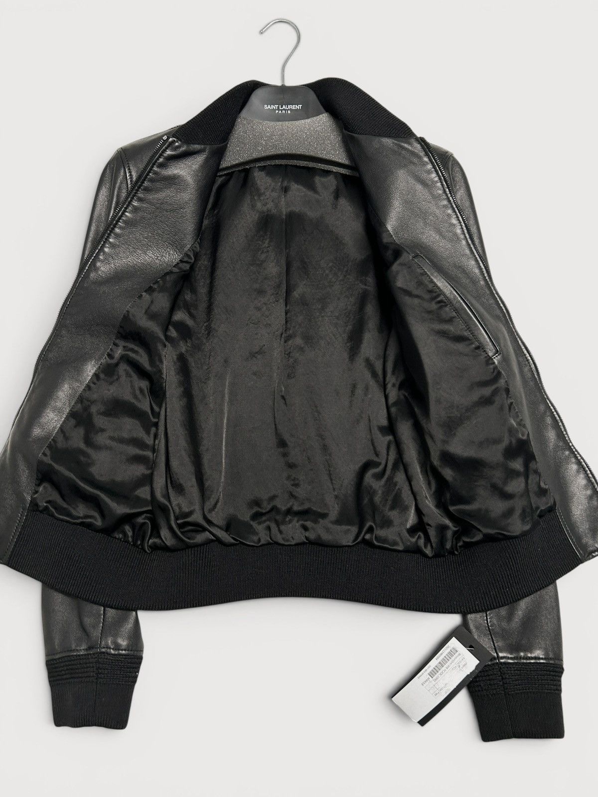 Saint Laurent Paris SS2021 Sample Leather Bomber Jacket Size US M / EU 48-50 / 2 - 3 Thumbnail