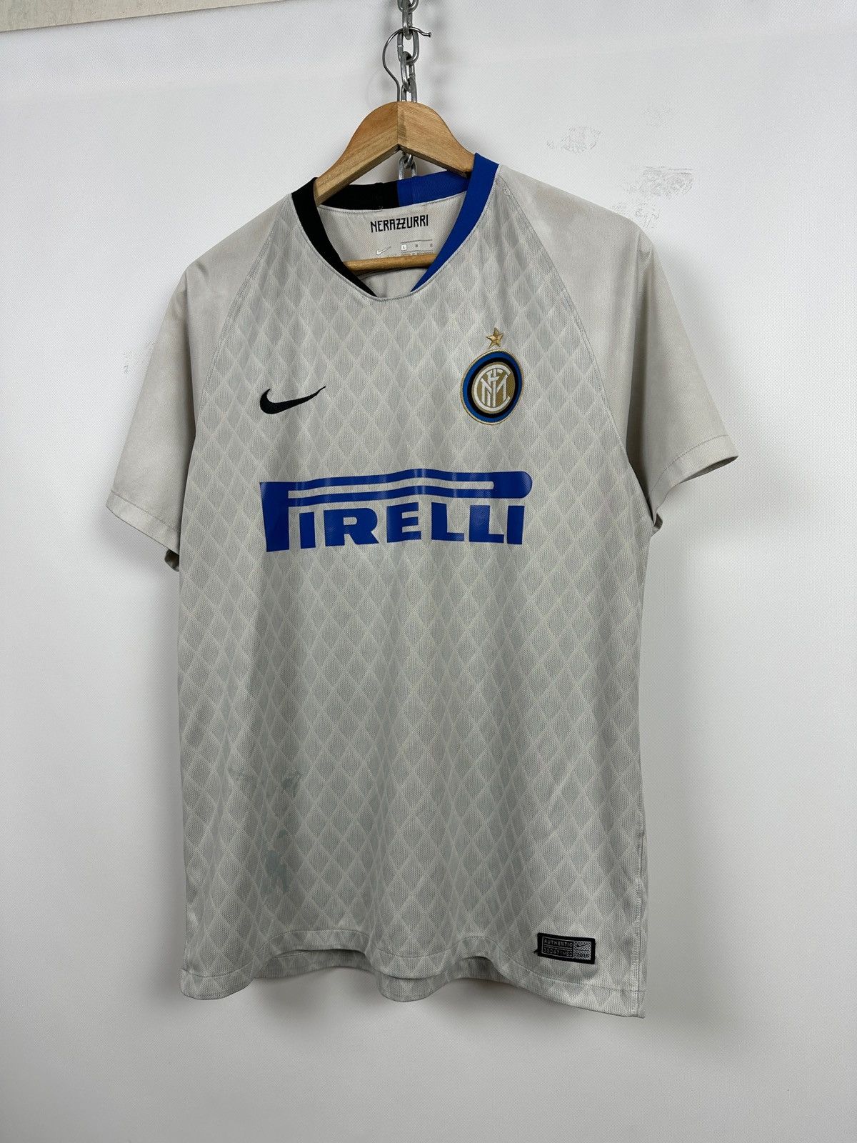 Nike 2018/19 Nike Inter Milan Away Kit Soccer Jersey Size US L / EU 52-54 / 3 - 3 Thumbnail