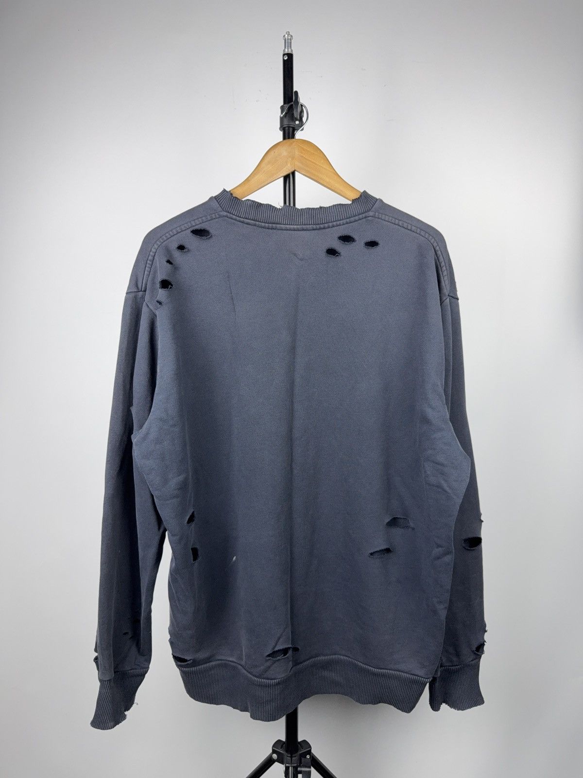 Diesel Diesel Big Logo Distressed Logo Destroyed Grunge Sweatshirt Size US M / EU 48-50 / 2 - 13 Thumbnail