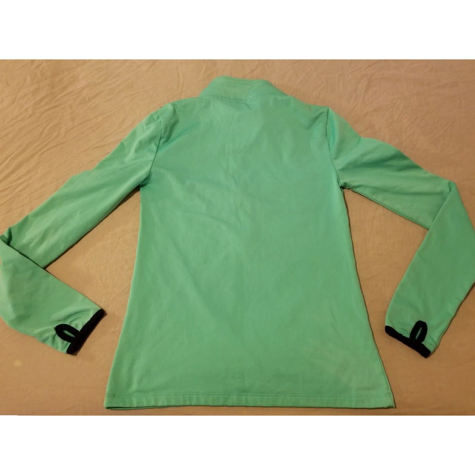 Victoria's Secret Womens Victoria's Secret Pink Half Zip Sweater S Small Green Athletic Sweatshirt Zip Pattern Victoria Size S / US 4 / IT 40 - 6 Thumbnail