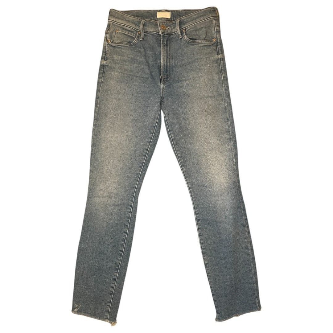 MOTHER MOTHER The Stunner Zip Ankle Step Fray Blue Jeans Denim 26 Size 26" / US 2 / IT 38 - 5 Thumbnail