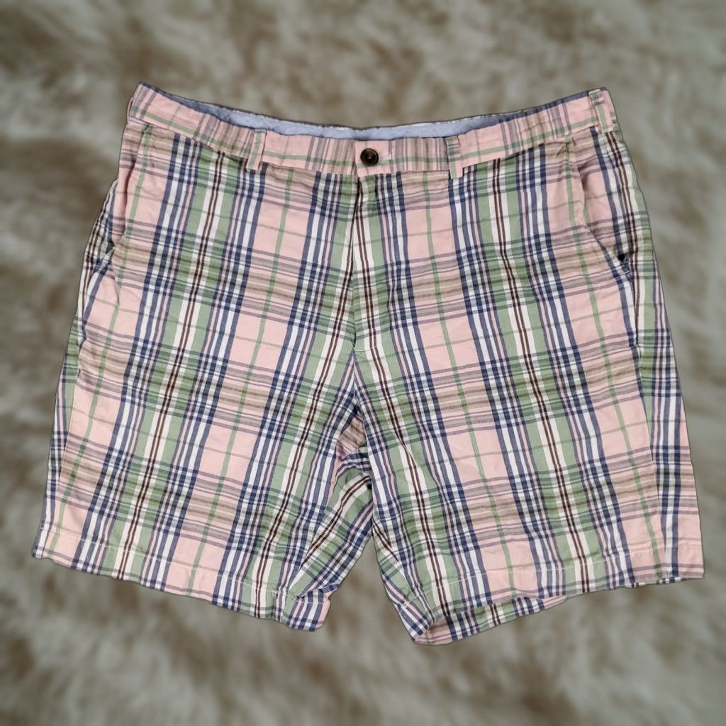 Brooks Brothers VINTAGE Brooks Brothers Shorts Men Size 40 Cotton Plaid Flat Front Chino Casual Mens Size US 40 / EU 56 - 1 Thumbnail