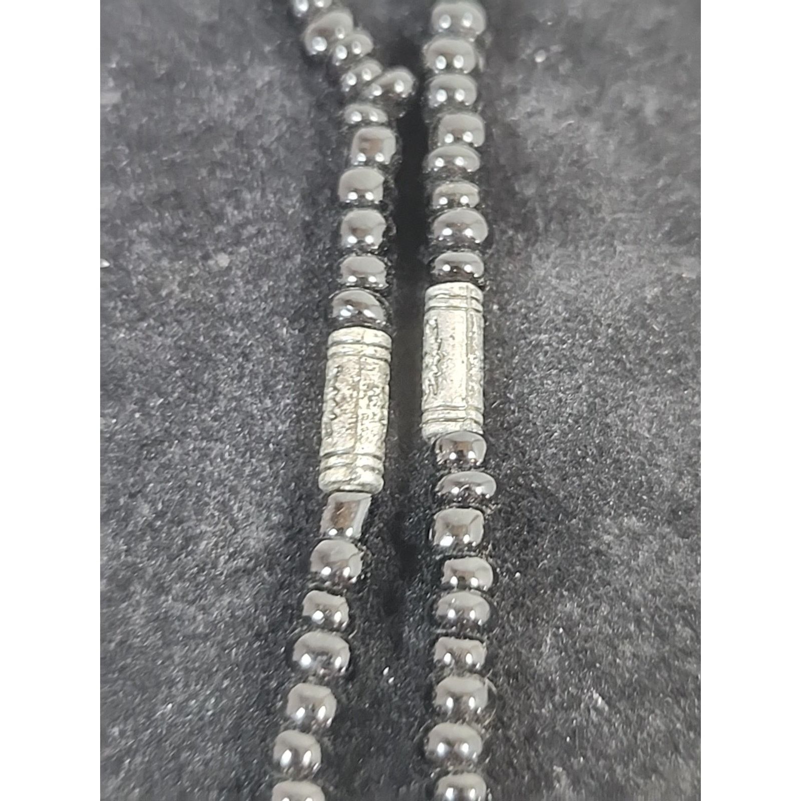 Other Handmade Tuareg Agadez Cross Pendant Black Beads Necklace Size ONE SIZE - 8 Thumbnail