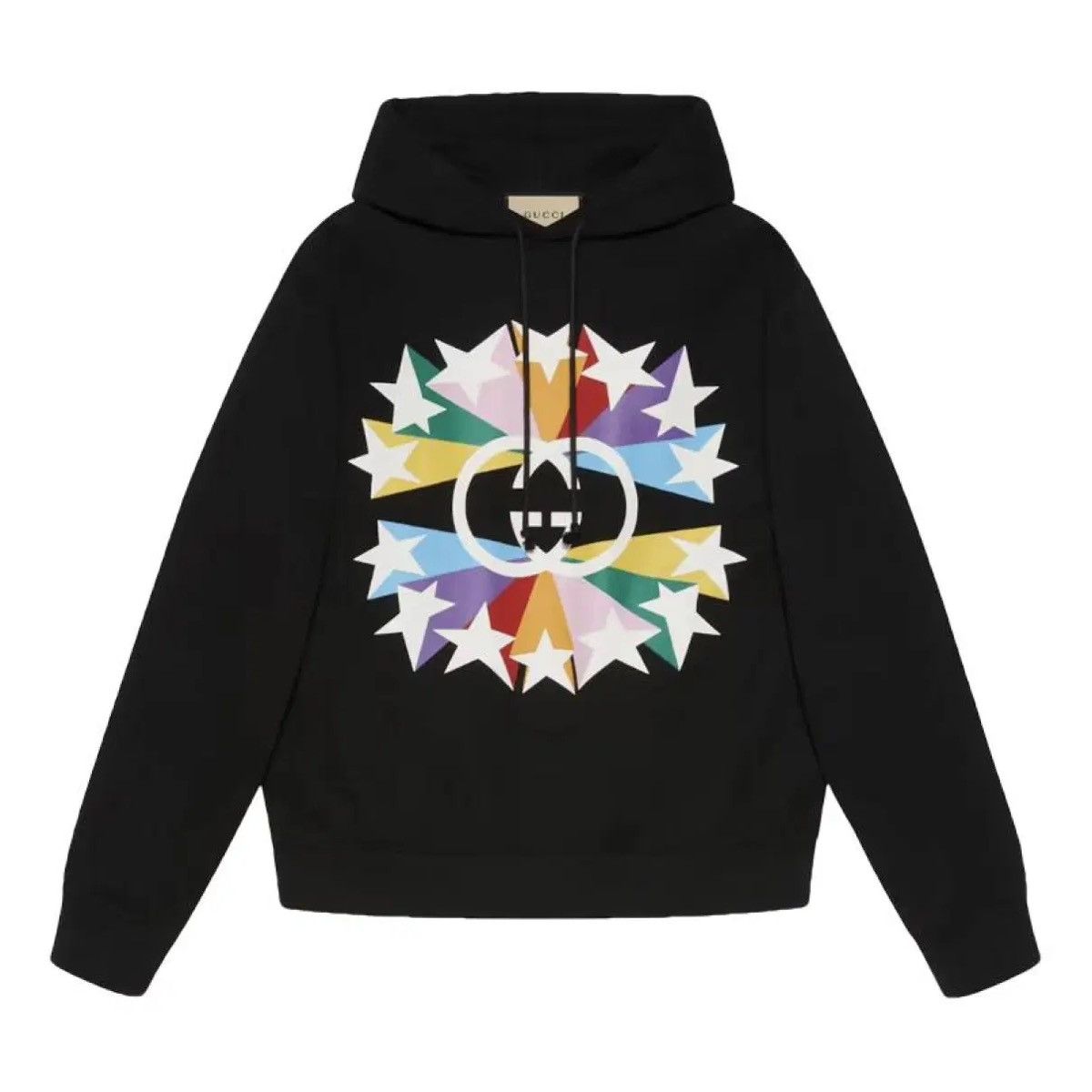 Gucci Gucci Interlocking G Star Burst Print Cotton Sweatshirt Size US L / EU 52-54 / 3 - 1 Thumbnail