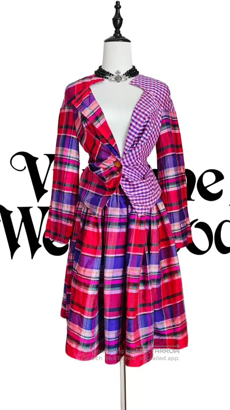 Vivienne Westwood Vivienne Westwood Plaid Patchwork Suit Size XS / US 0-2 / IT 36-38 - 1 Thumbnail