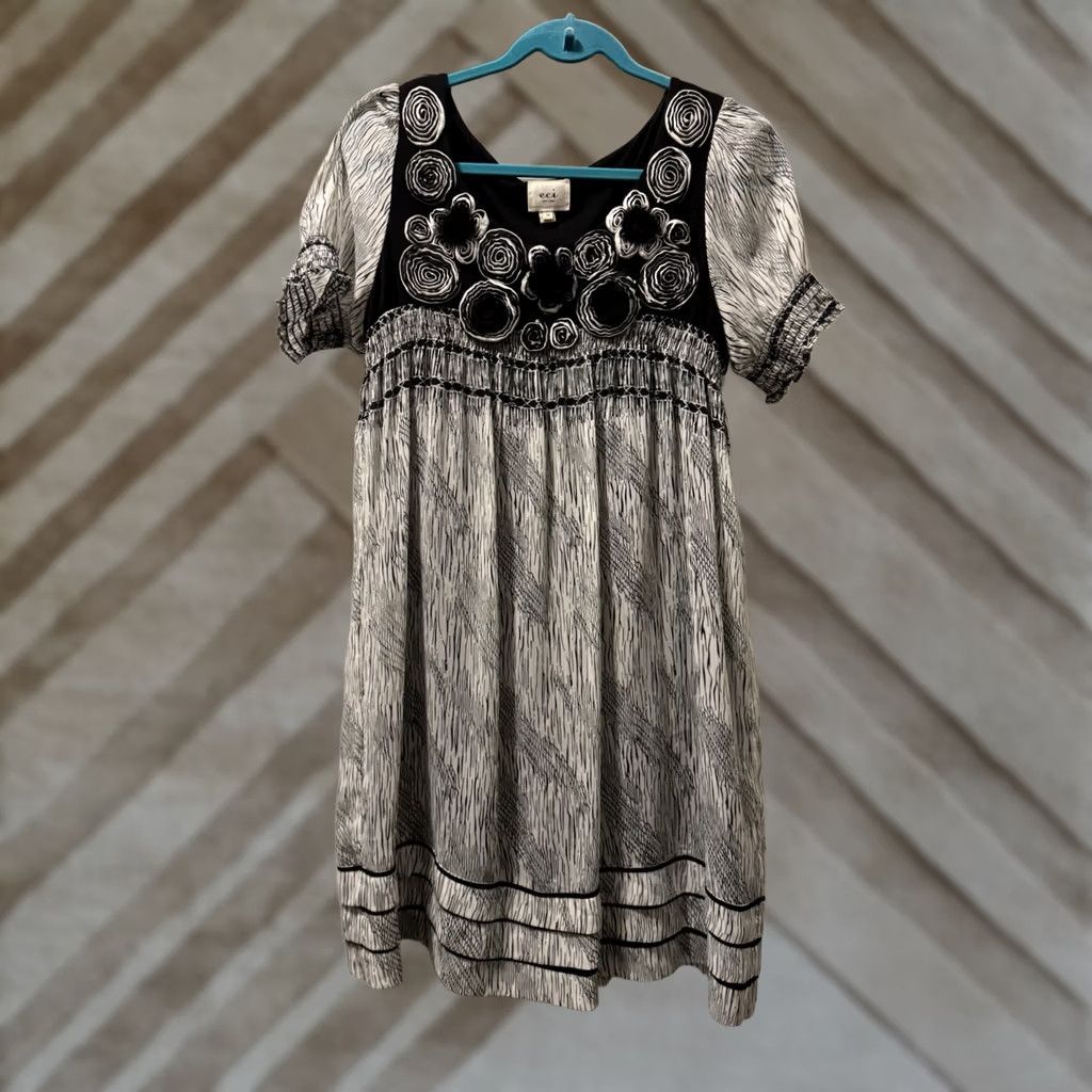 catherine malandrino knit dress Catherine Malandrino Crochet Knit Dress Sz L White