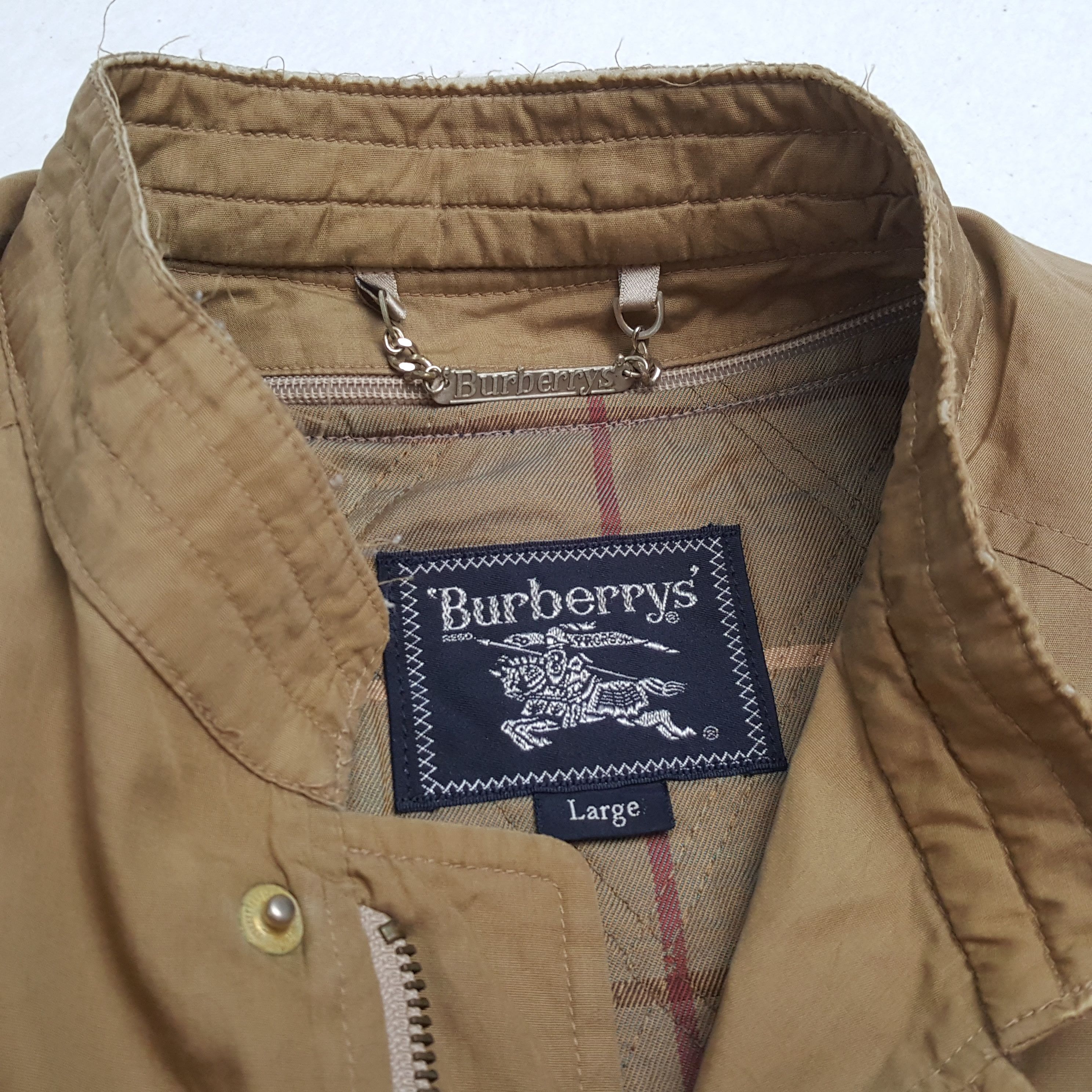 Burberry × Vintage Vintage BURBERRYS Fashion Brand Bombers Custom Jacket Size US M / EU 48-50 / 2 - 10 Thumbnail
