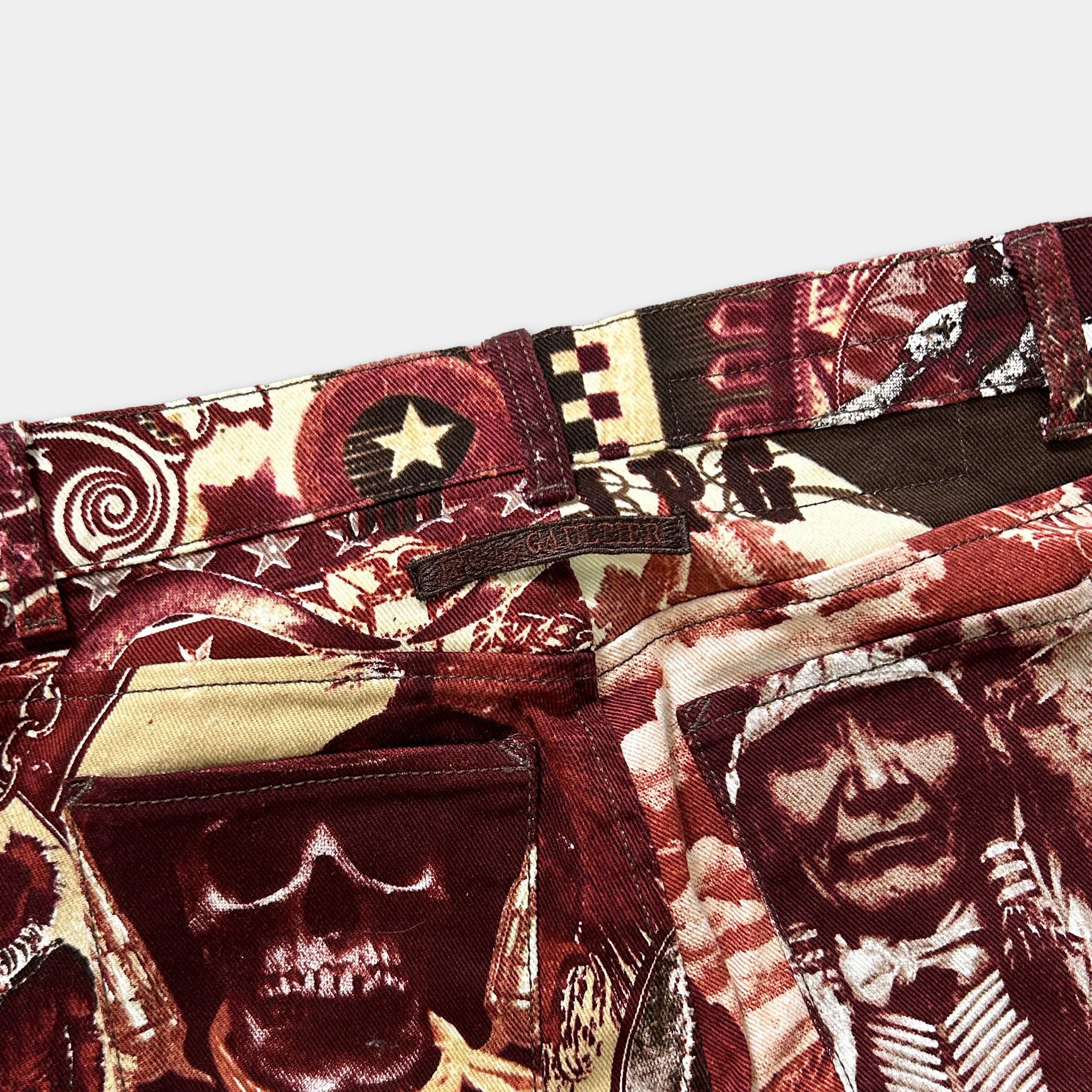 Jean Paul Gaultier Jean Paul Gaultier 2003 Native American Print Denim Size 25" / US 0 / IT 36 - 6 Thumbnail