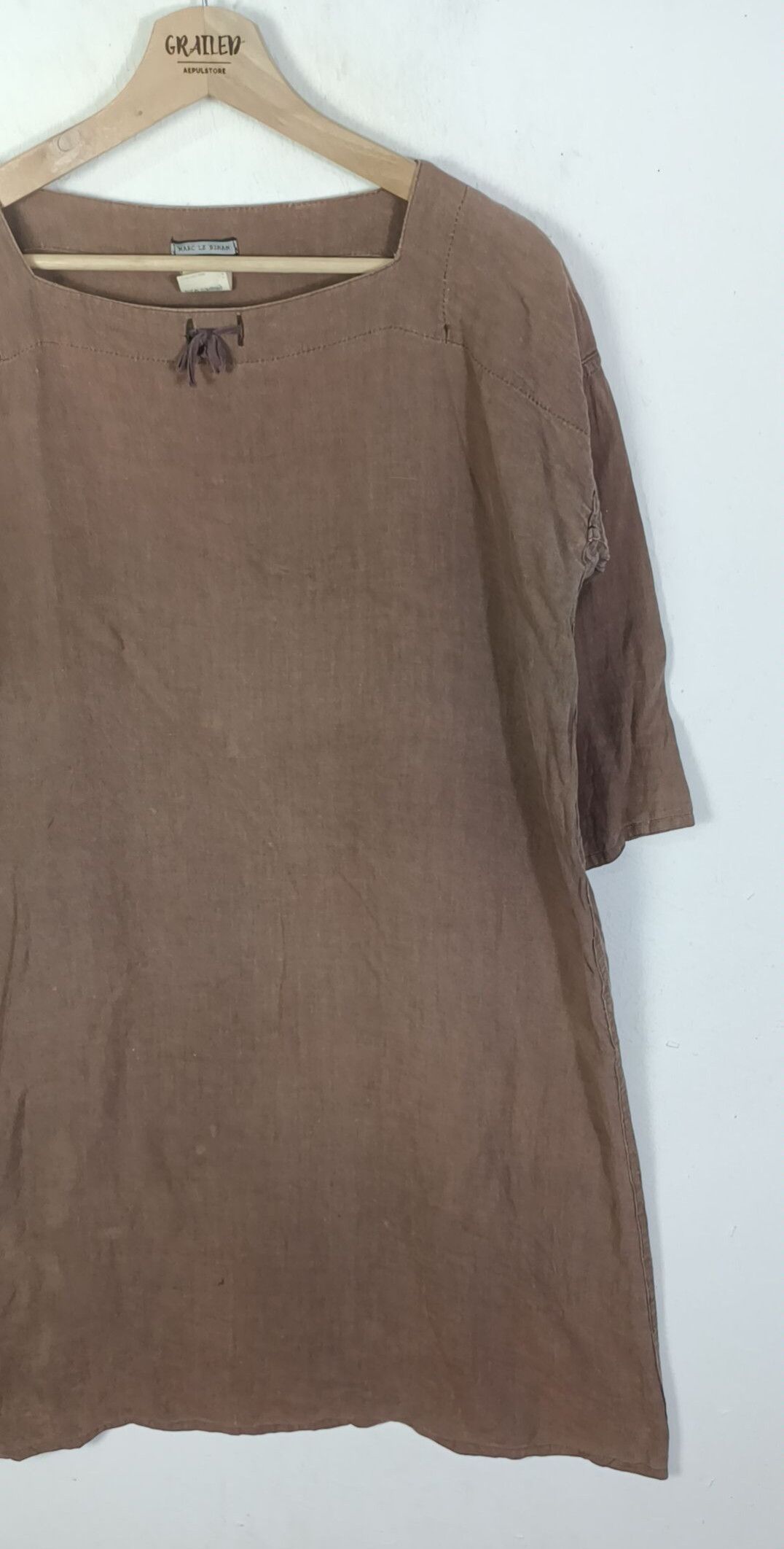 Marc Le Bihan Marc Le Bihan Linen Dress Size L / US 10 / IT 46 - 4 Thumbnail