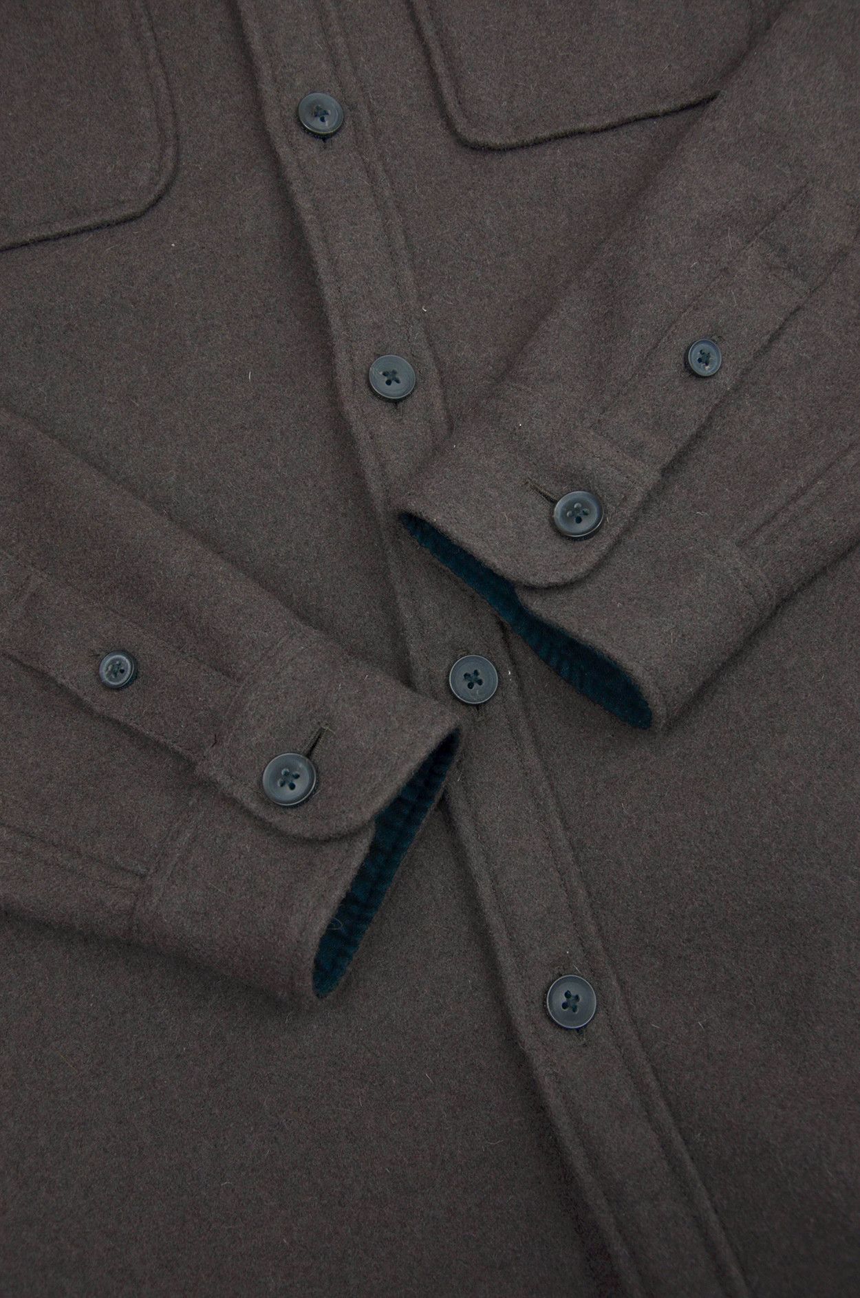 Allsaints ALLSAINTS Wool Brown Casual Overshirt Jacket - M Size US M / EU 48-50 / 2 - 3 Thumbnail
