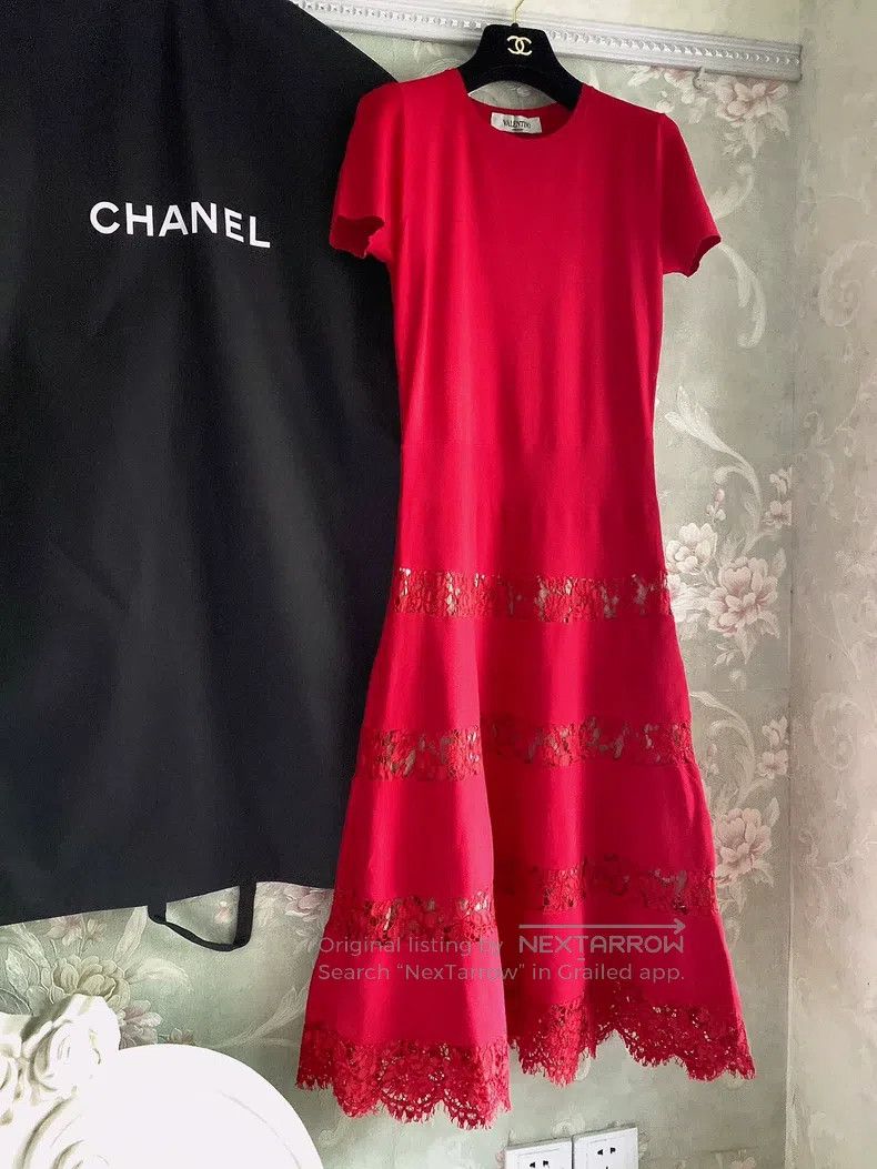 Valentino Valentino Red dress Size M / US 6-8 / IT 42-44 - 2 Thumbnail