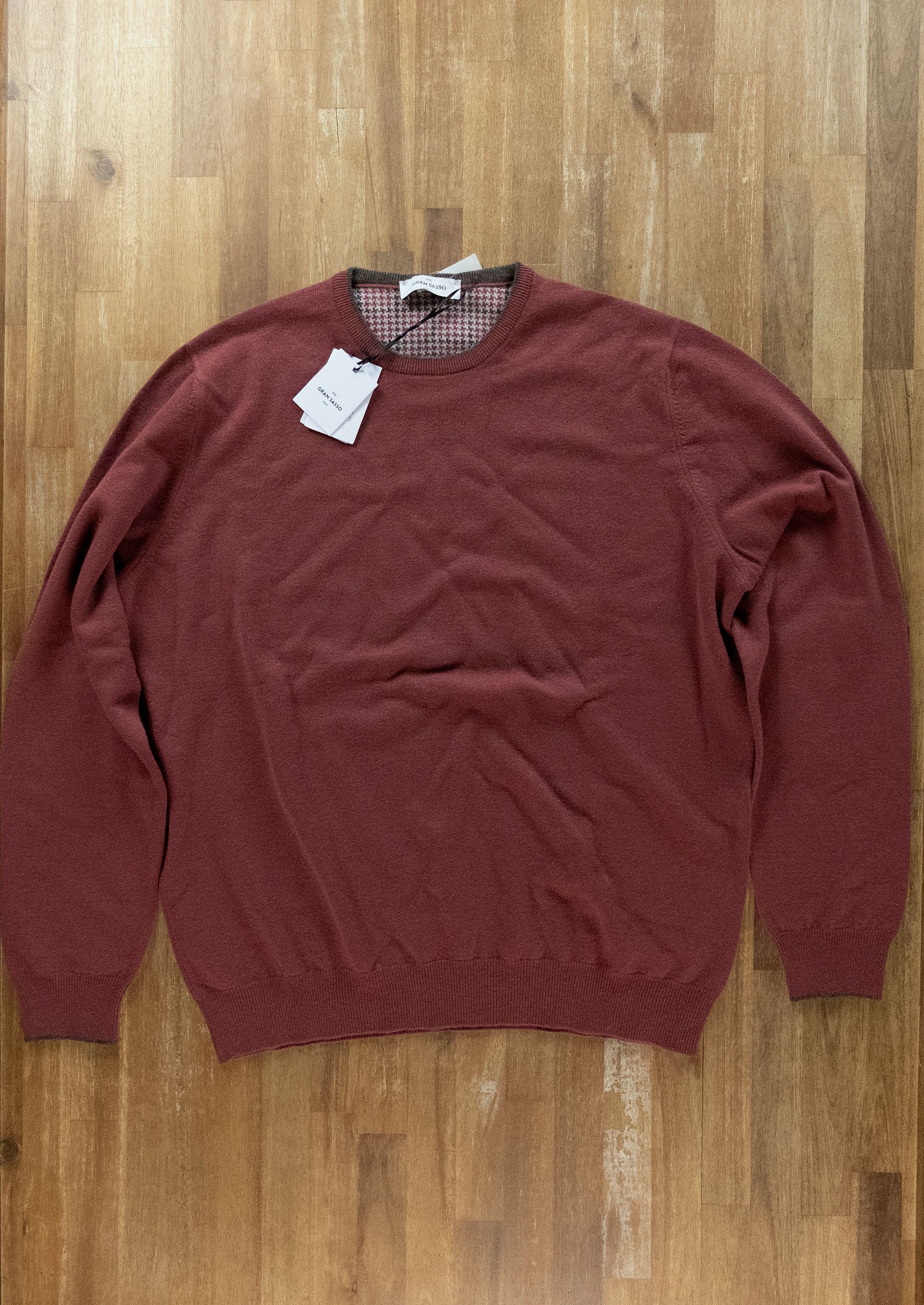 Gran Sasso GRAN SASSO dusty rose crewneck wool cashmere sweater 3XL Size US XXL / EU 58 / 5 - 1 Thumbnail