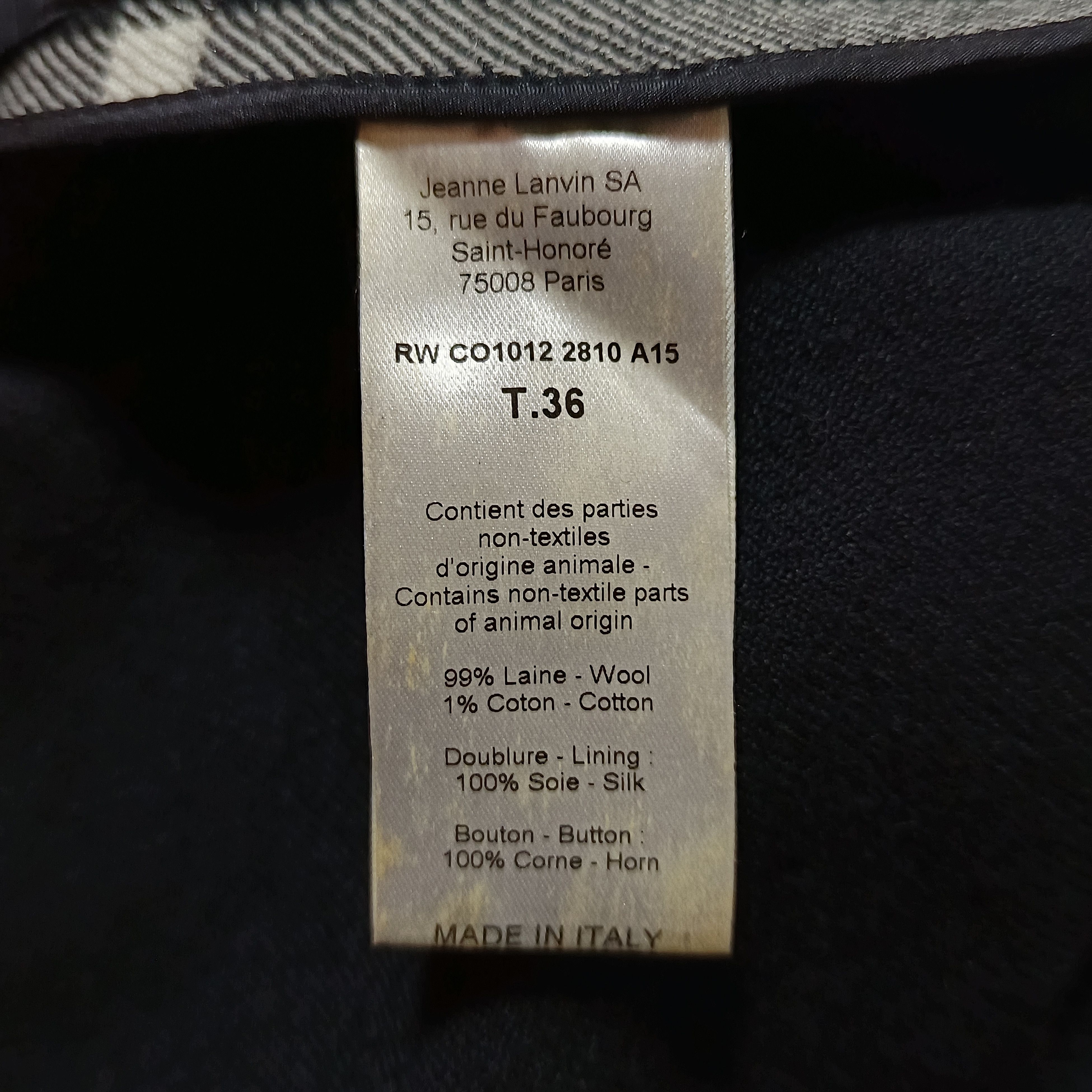 Lanvin Lanvin Pre-Fall 2015 Wool Long Coat Jacket Size M / US 6-8 / IT 42-44 - 5 Thumbnail