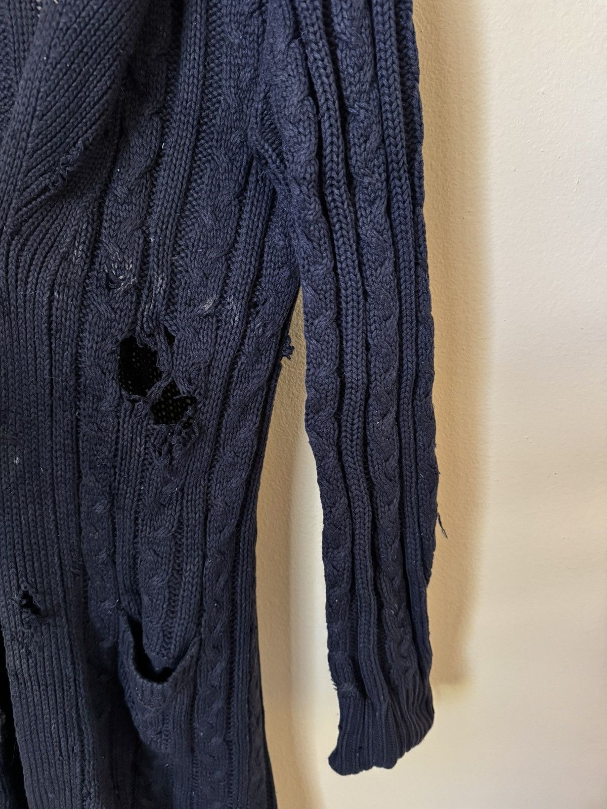 Loro Piana Loro Piana 100% Vicuna Cardigan Sweater Knit Navy Blue 40 Size US XXS / EU 40 - 5 Thumbnail