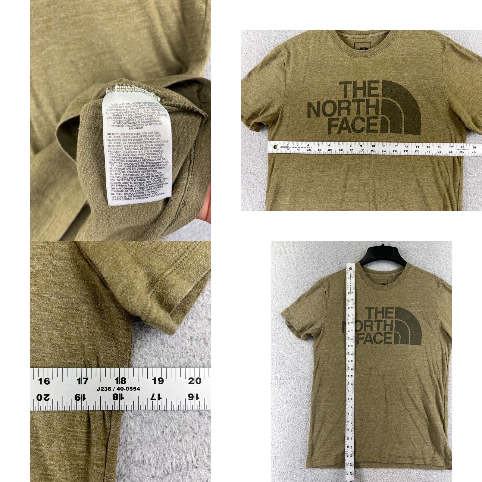 The North Face The North Face Shirt Men S Green Short Sleeve Crew Neck Tri Blend Fabric Size US S / EU 44-46 / 1 - 8 Thumbnail