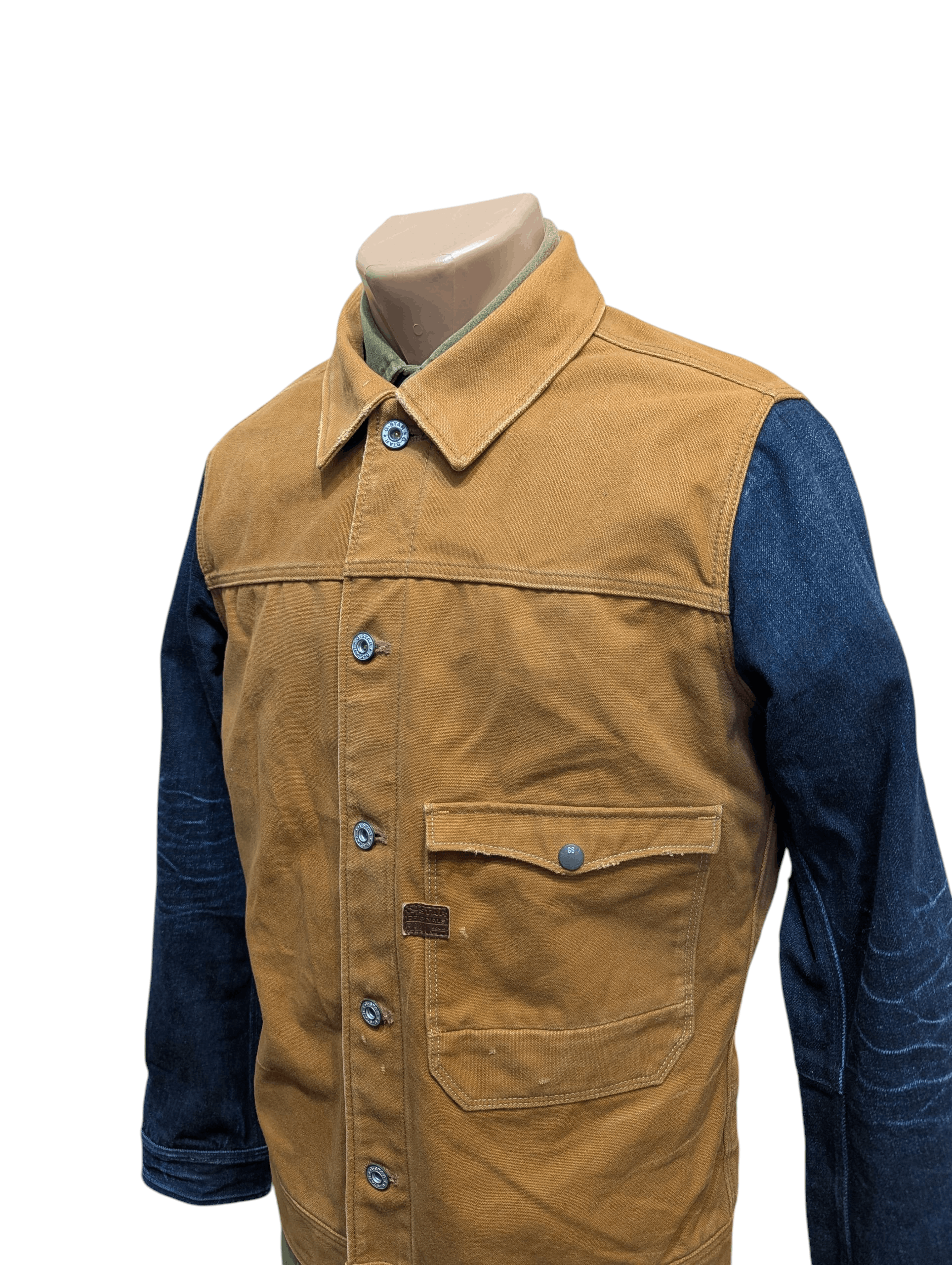 G-Star G-STAR Hunter Mix Slim Jkt Workwear Canvas Denim Jacket Size US L / EU 52-54 / 3 - 17 Thumbnail