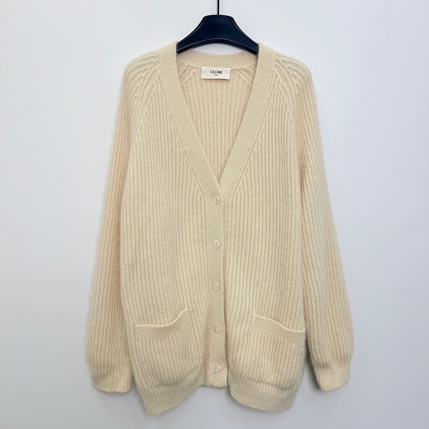 Celine Celine Mohair V-Neck Cardigan Size M Size M / US 6-8 / IT 42-44 - 1 Thumbnail