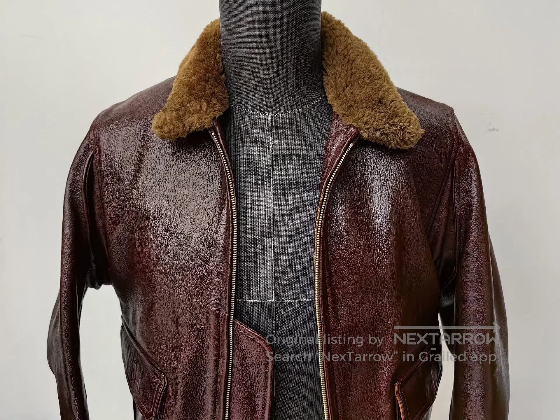 The Real McCoy's real mccoys leather flight jacket m422a. Size US L / EU 52-54 / 3 - 2 Thumbnail