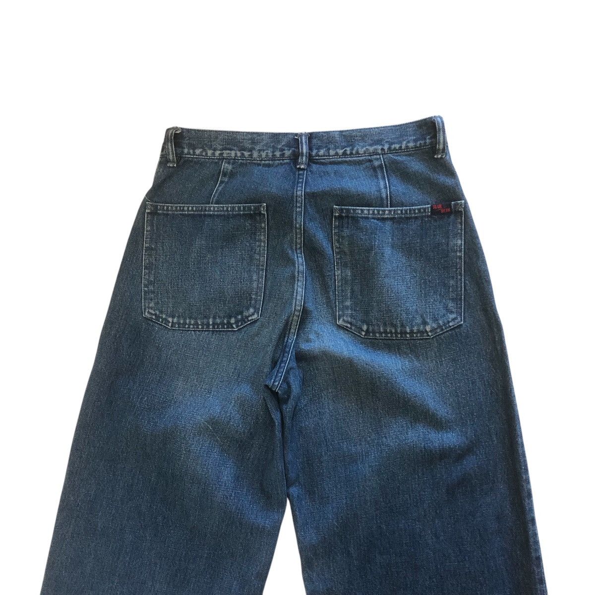 Blue Blue Japan × Japanese Brand × Market Blue Blue Japan Selvedge Wide Leg Baggy Jeans Size 29" - 6 Thumbnail