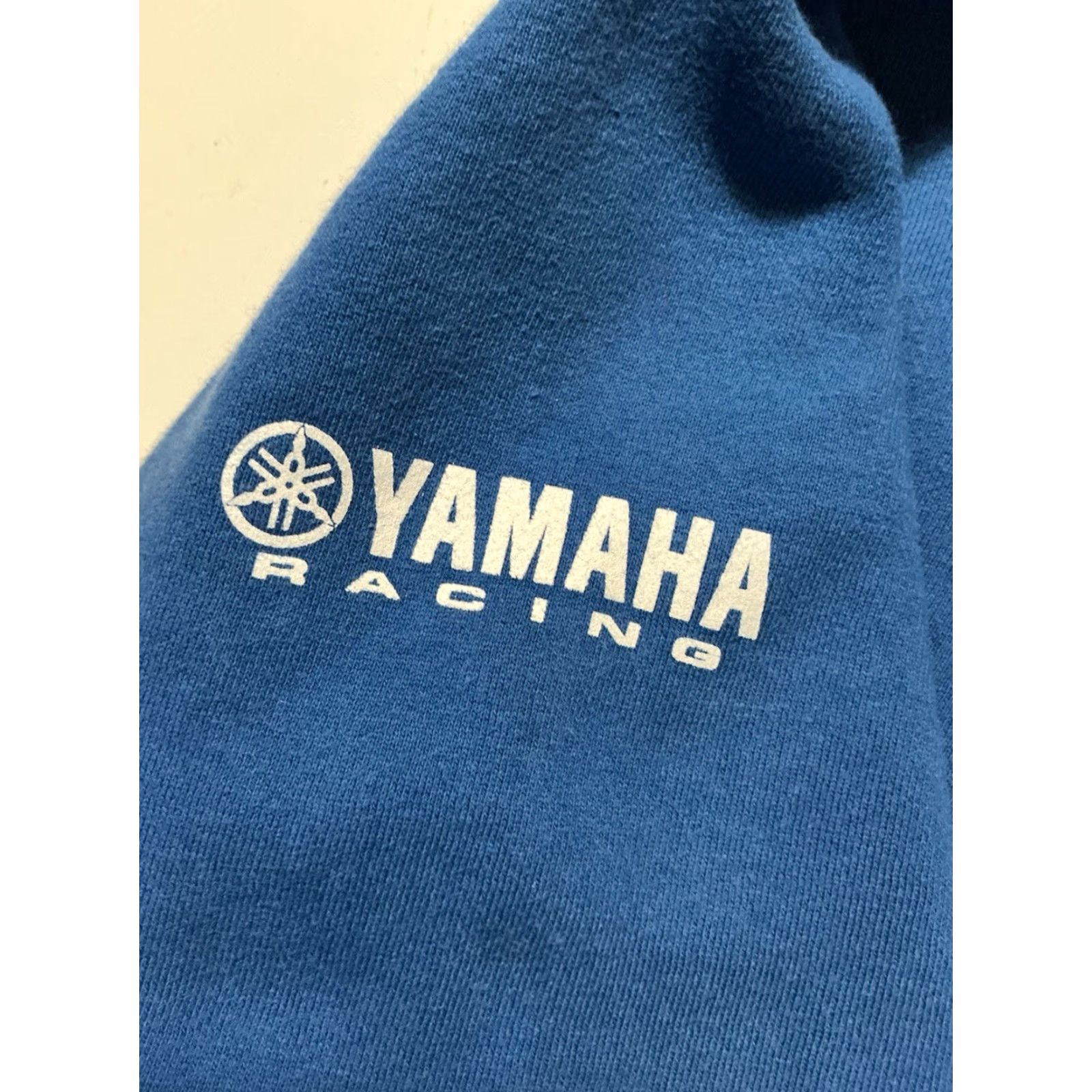 Vintage Yamaha Racing Blues Cru Motorsports MX Dirt Bike Blue Full Zip Fleece Hoodie M Mens Blue Full Zip Hoodie Size US M / EU 48-50 / 2 - 7 Thumbnail