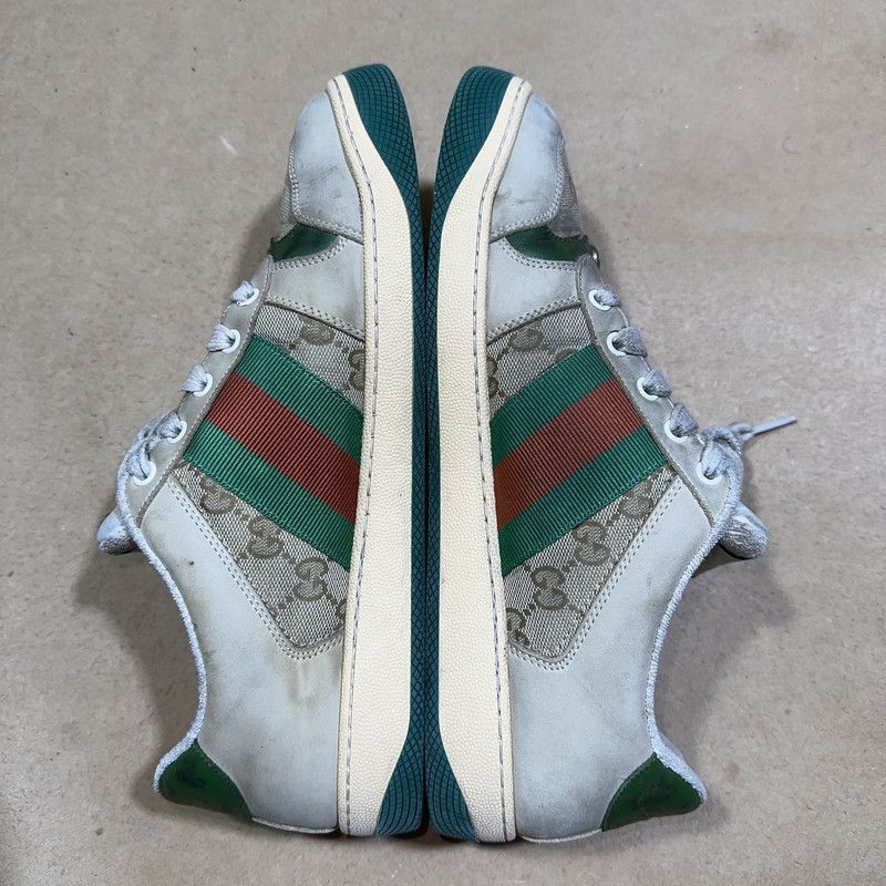 Gucci Gucci Screener Vintage Green Casual Sneakers - Size US 9.5 / EU 42-43 - 7 Thumbnail