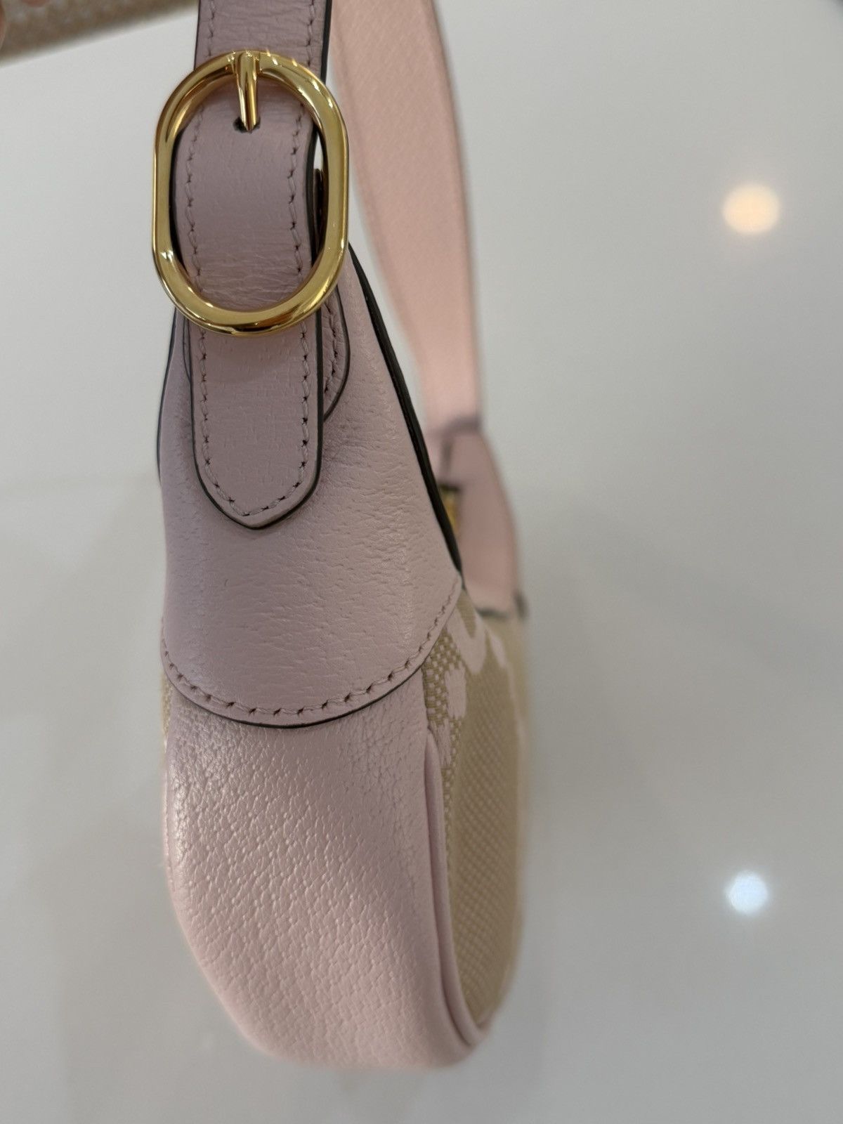 Gucci Gucci Half-Moon Ophidia bag in Pink and tan Size ONE SIZE - 5 Thumbnail