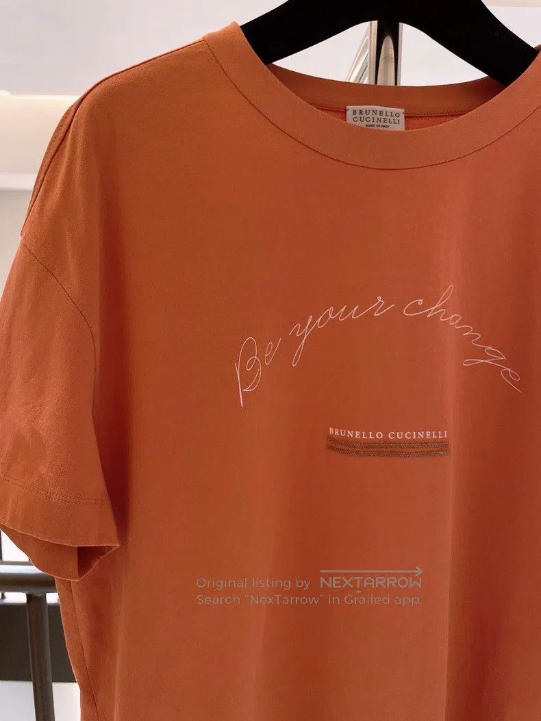Brunello Cucinelli Brunello Cucinelli Beaded Decoration Handwritten Lettering Size S / US 4 / IT 40 - 3 Thumbnail