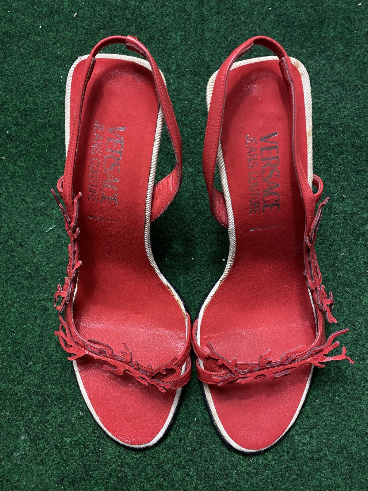 Versace Heels Vintage Red 90s