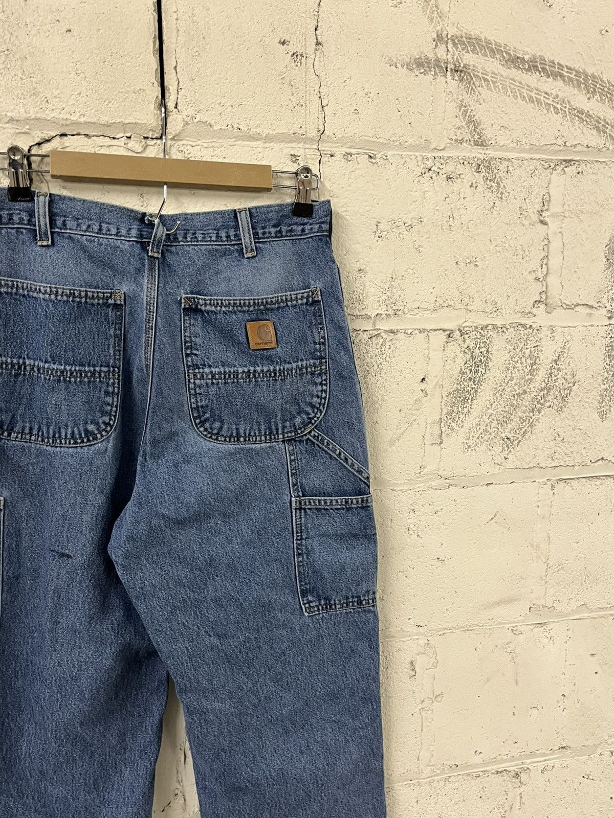 Carhartt Carhartt carpanter cargo denim pants baggy faded workwear Size US 30 / EU 46 - 3 Thumbnail