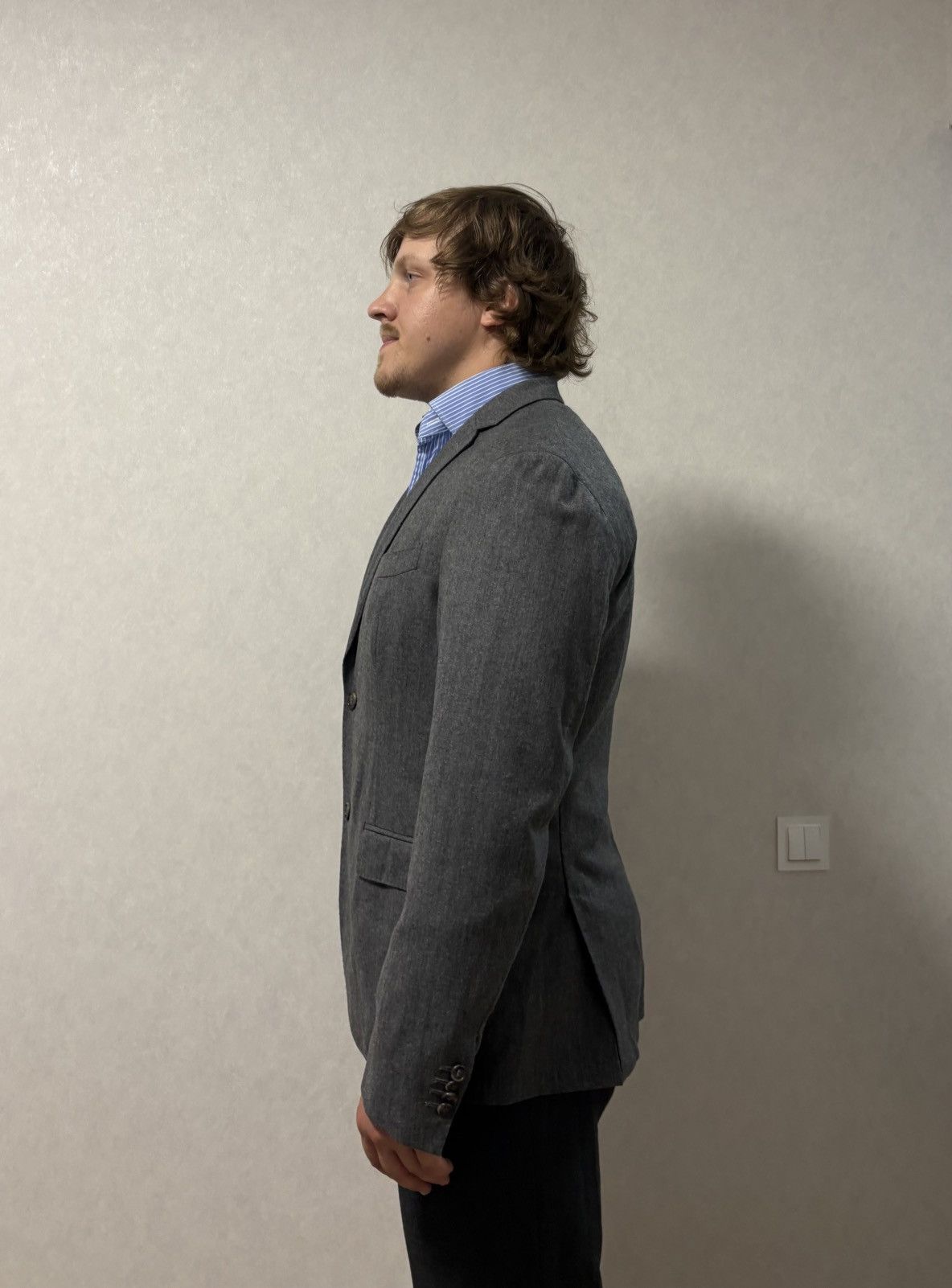 Hartford Hartford Wool Single Breasted Two Button Unlined Blazer L/XL Size 54R - 4 Thumbnail