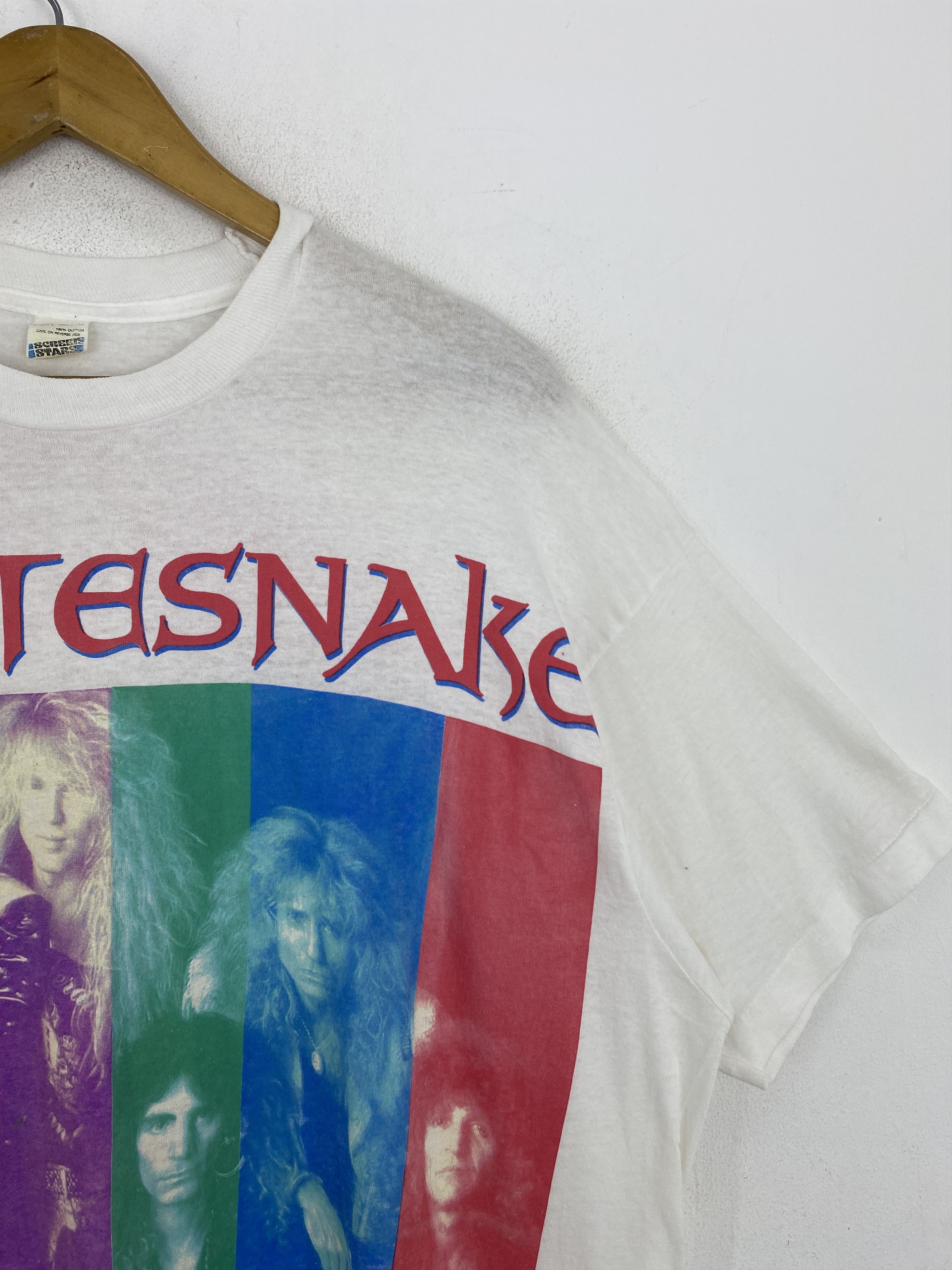 Band Tees × Vintage Vintage 90s Whitesnake Line Up Band Tee TA0555 Size US XXL / EU 58 / 5 - 8 Thumbnail
