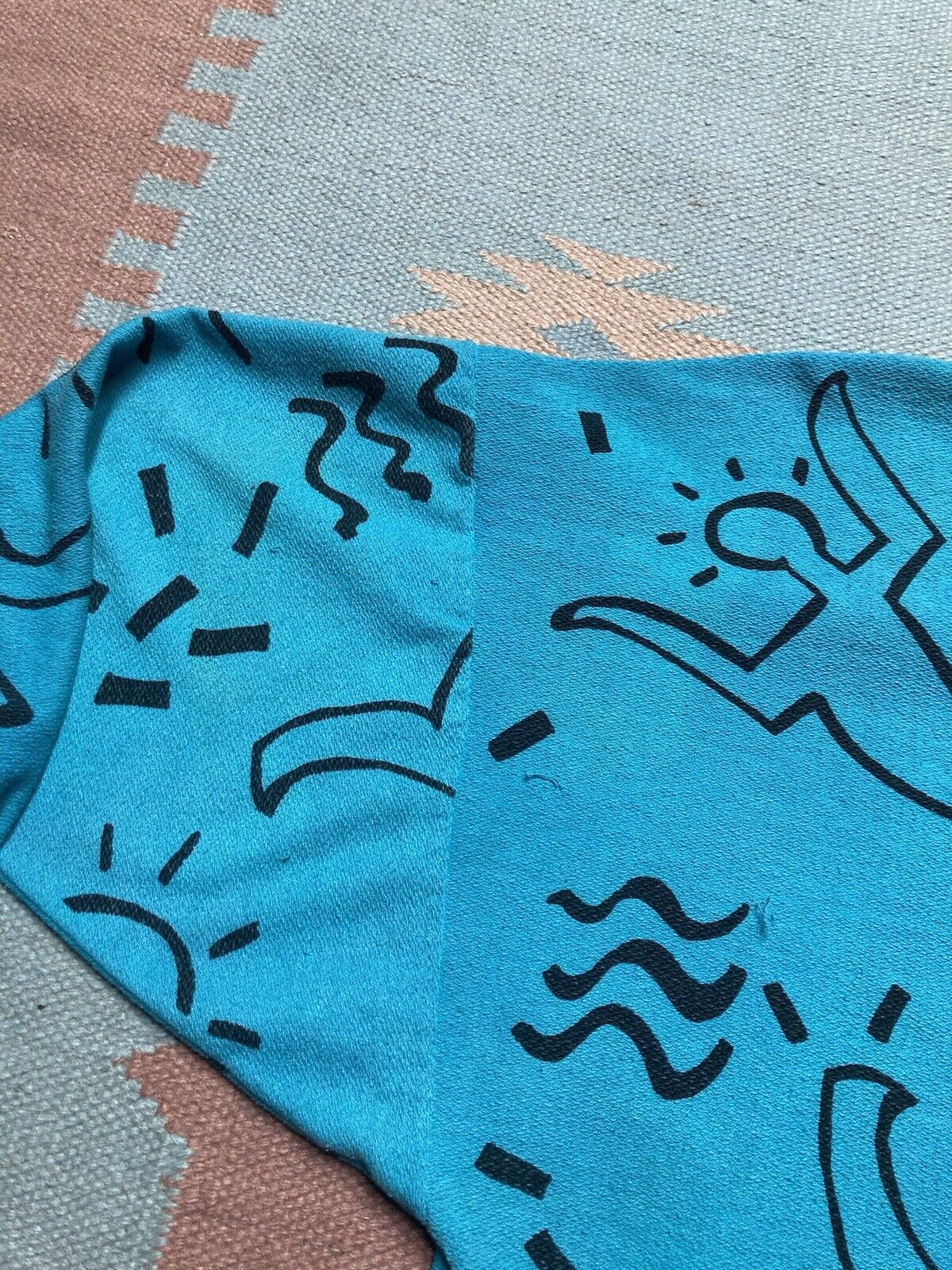 Keith Haring × Vintage 80s sweatshirt Keith haring pop art all over print AOP XL Size US XL / EU 56 / 4 - 9 Thumbnail