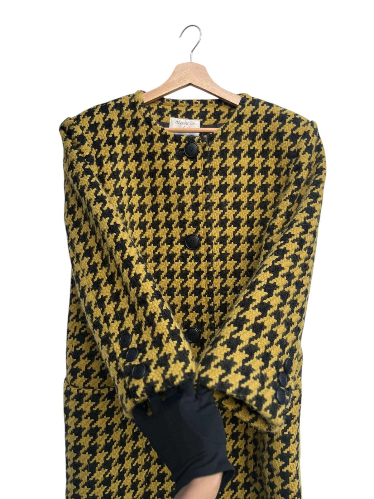 Givenchy Vintage Givenchy Life Tweed Check Wool Blend Coat Size M / US 6-8 / IT 42-44 - 6 Thumbnail
