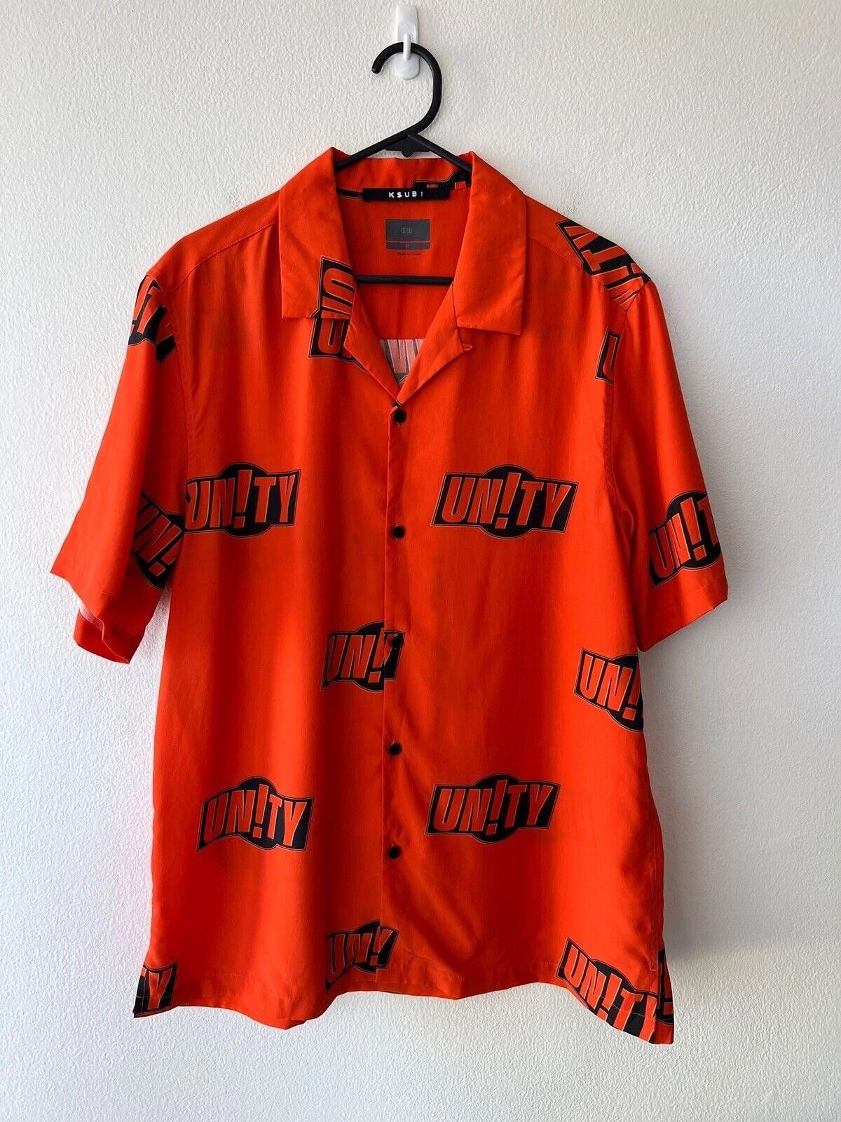 Ksubi new ksubi medium m shirt top resort orange black unity logo Size US M / EU 48-50 / 2 - 1 Thumbnail