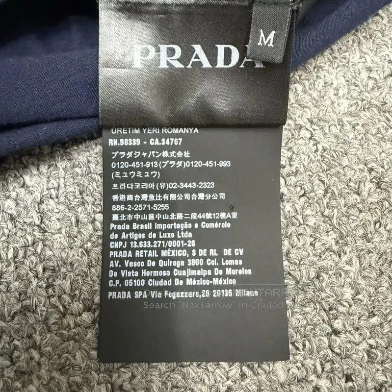 Prada Prada M Size Blue Cotton Men's T-Shirt. Size US M / EU 48-50 / 2 - 4 Thumbnail