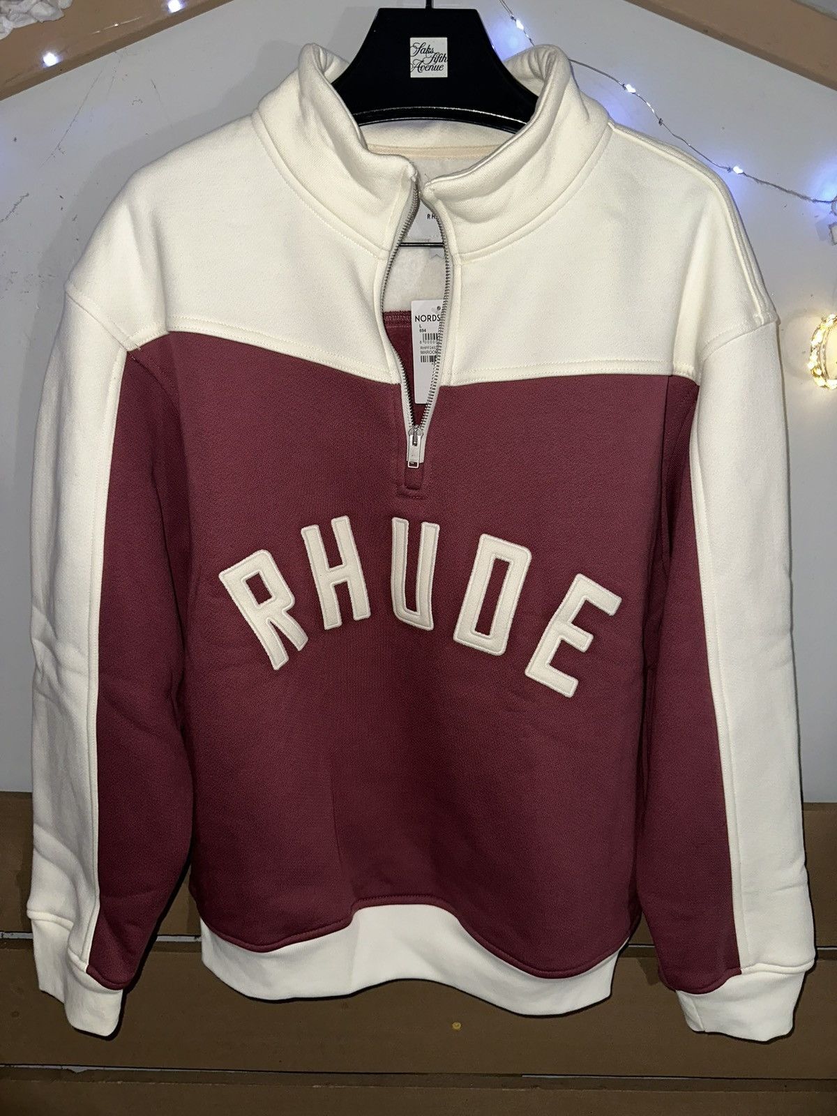 Rhude Rhude Chamonix Burgundy Sweater Size US M / EU 48-50 / 2 - 1 Thumbnail