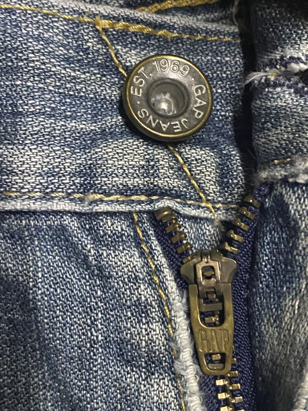 Gap Vintage Gap Denim Faded Wash Distressed Loose Jeans Size US 30 / EU 46 - 11 Thumbnail