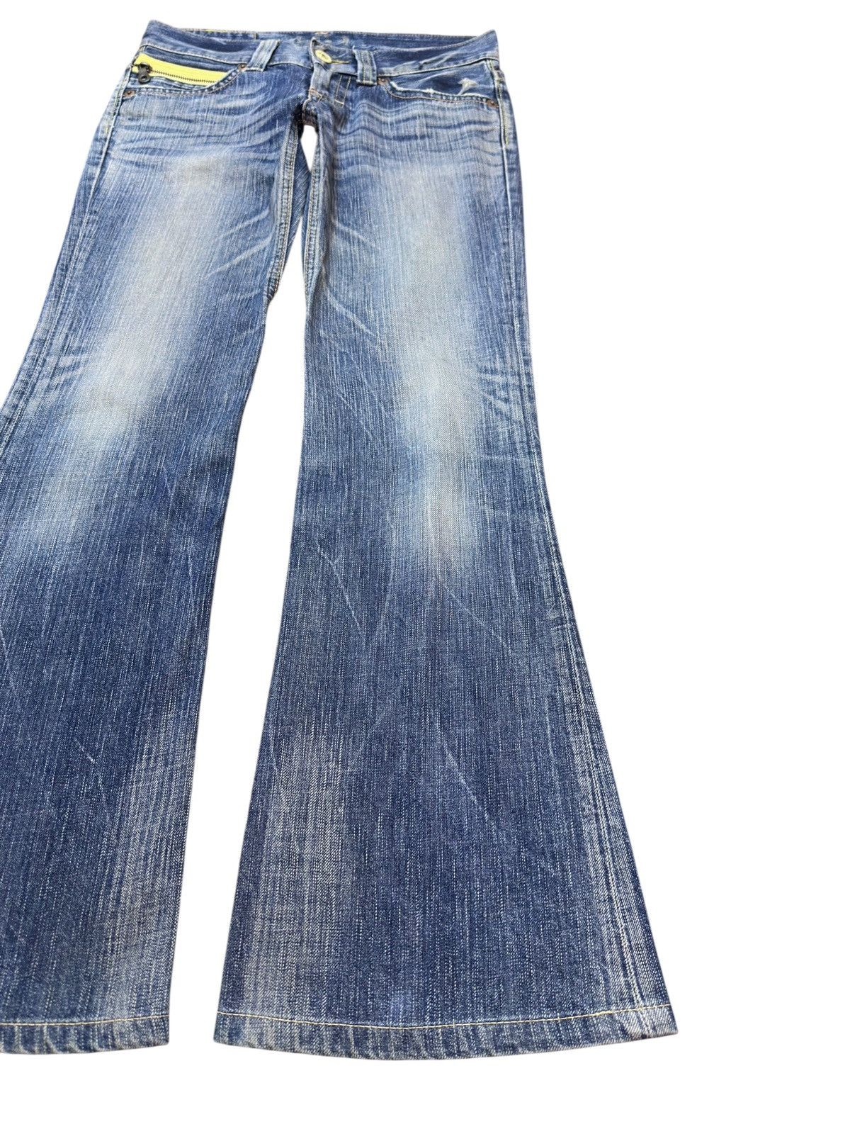 Edwin Vintage Edwin 503 Bluetrip Flare Bootcut Whiskers Denim Size US 29 - 4 Thumbnail