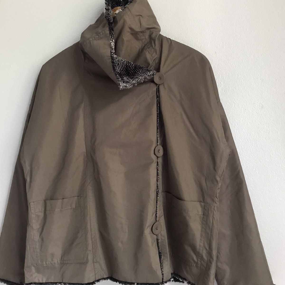 George V Paris Georges Rech Paris wool peacoat reversible jacket cape Size M / US 6-8 / IT 42-44 - 5 Thumbnail