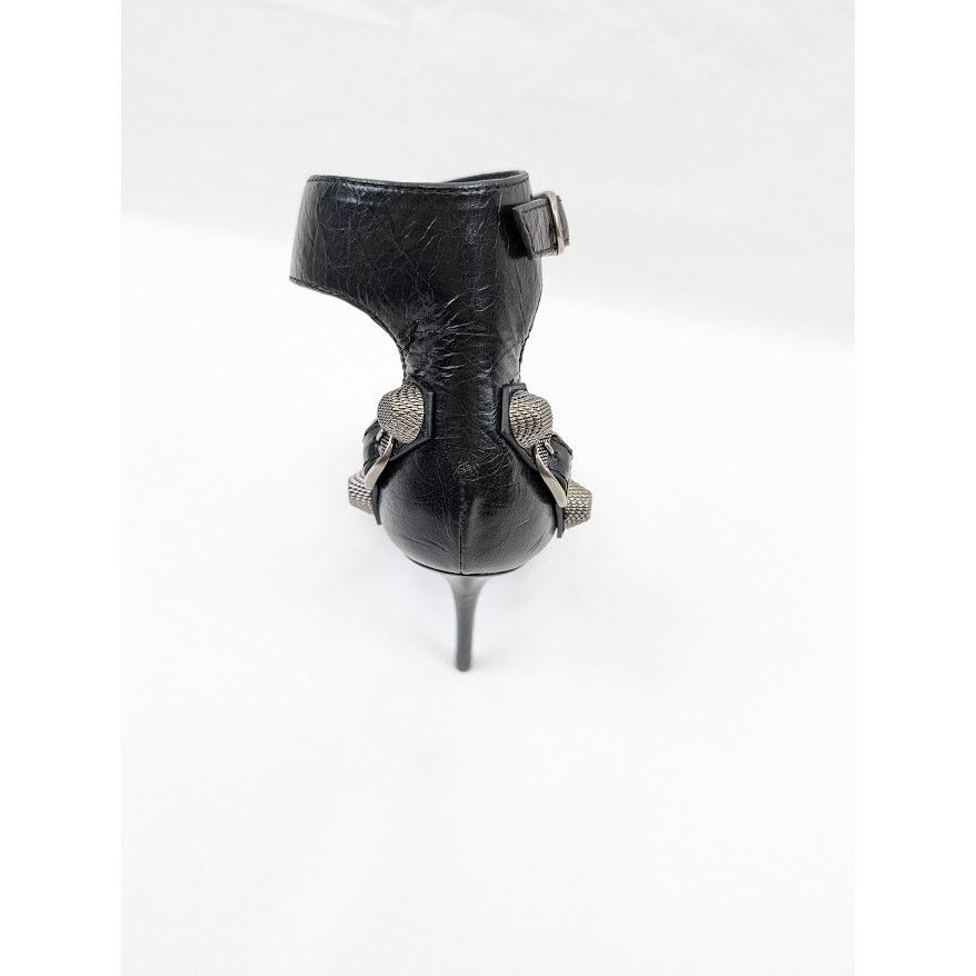 Balenciaga o1rshd1 Arena ABS Cagole Sandal H110 in Black/Aged Nikel Size US 7 / IT 37 - 14 Thumbnail