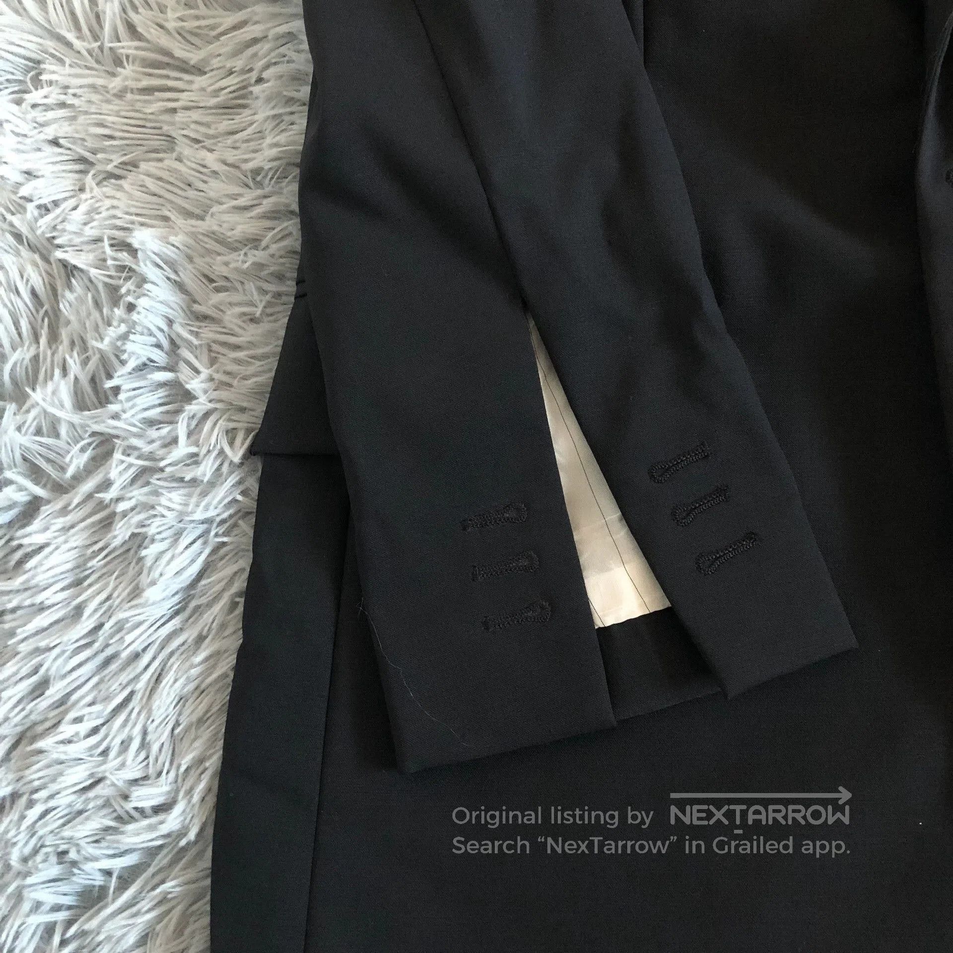 Bottega Veneta Bottega Veneta Gold Buckle Wool Blazer. Size XS / US 0-2 / IT 36-38 - 6 Thumbnail