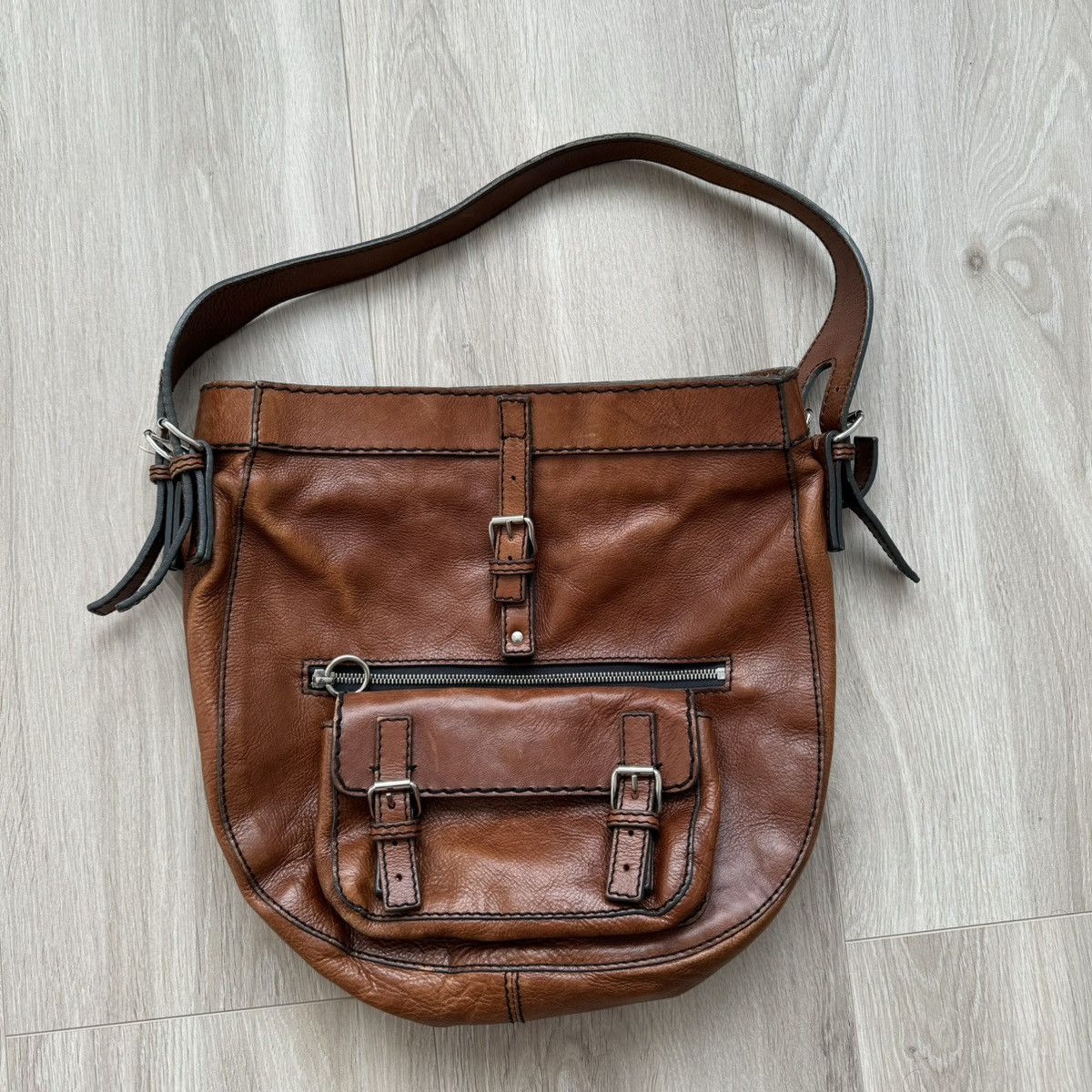 Chloe × Vintage Authentic Vintage Chloé Leather Bag Handbag Brown Size ONE SIZE - 1 Thumbnail